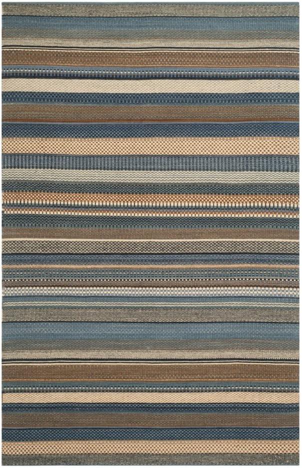 Grice Kilim Hand Woven Wool Striped Rug