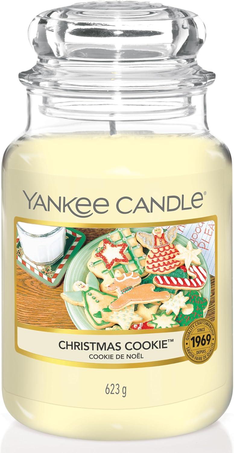 Cream Festive Scented Christmas Cookie Jar Candle