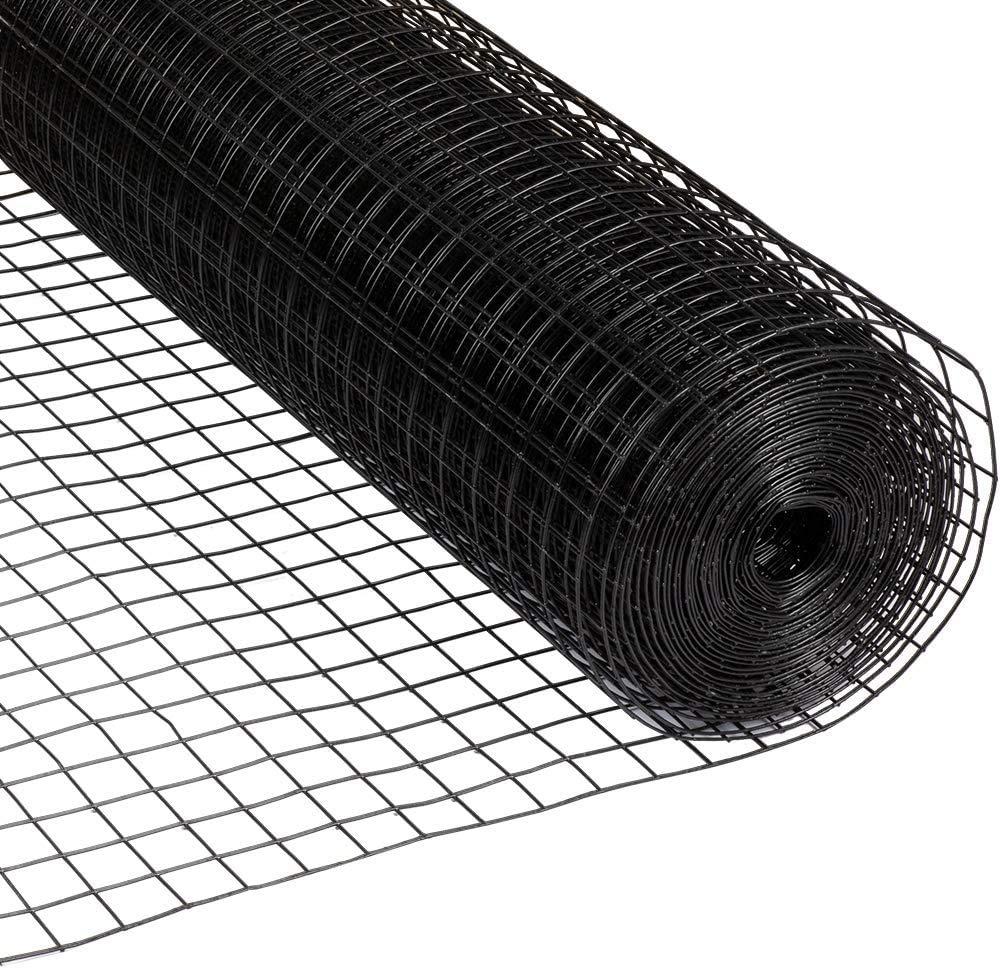 Fencer Wire 16 Gauge Black Vinyl Coated Welded Wire with Mesh Size 1.5” x 1.5”, Multiple Sizes & Reviews | Wayfair