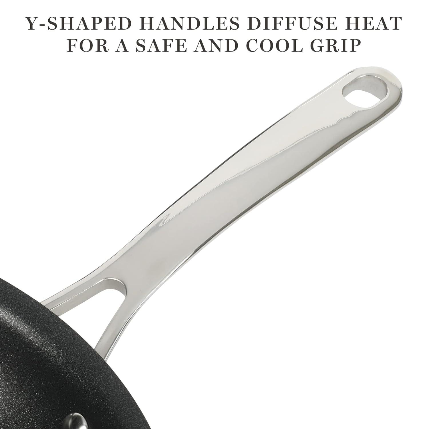 Martha Stewart Martha Stewart Bosworth 10 Piece Hard Anodized Nonstick Aluminum Cookware Set - Black