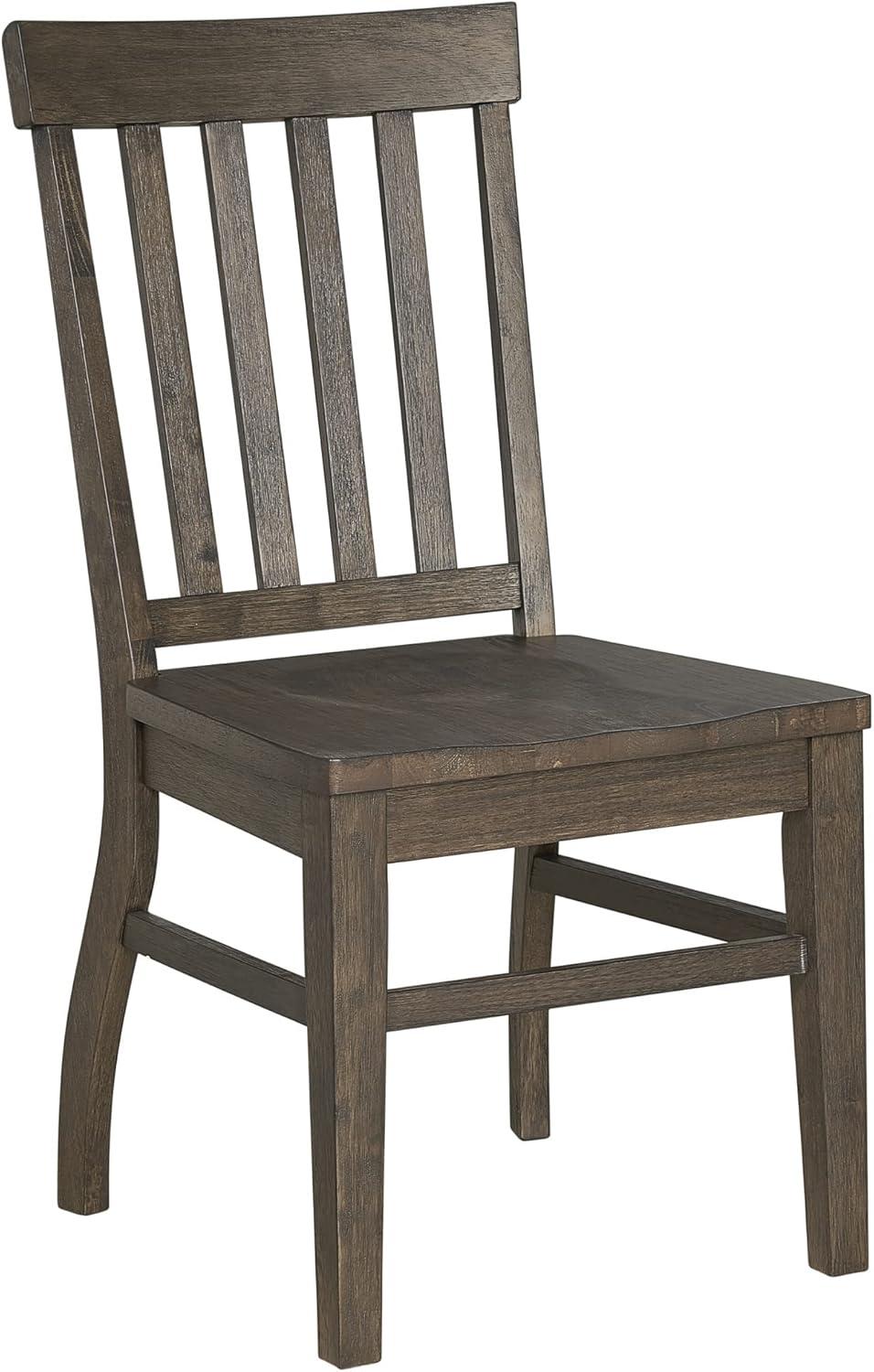 Set of 2 Cayla Side Chair Dark Oak - Steve Silver Co.: Wood Frame, Slat Back, Armless Design, 250lb Capacity