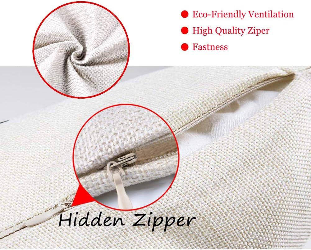 Smilyard Movie Theater Cinema Throw Pillow Covers Vintage Cinema Ticket with Popcorn Throw Pillow Case 18x18 Inch Cotton Linen Personalized Home Decor Cushion Cover for Sofa Set of 4 (Cinema Set)