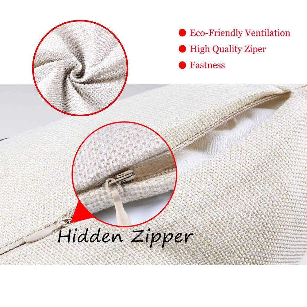 Smilyard Movie Theater Cinema Throw Pillow Covers Vintage Cinema Ticket with Popcorn Throw Pillow Case 18x18 Inch Cotton Linen Personalized Home Decor Cushion Cover for Sofa Set of 4 (Cinema Set)