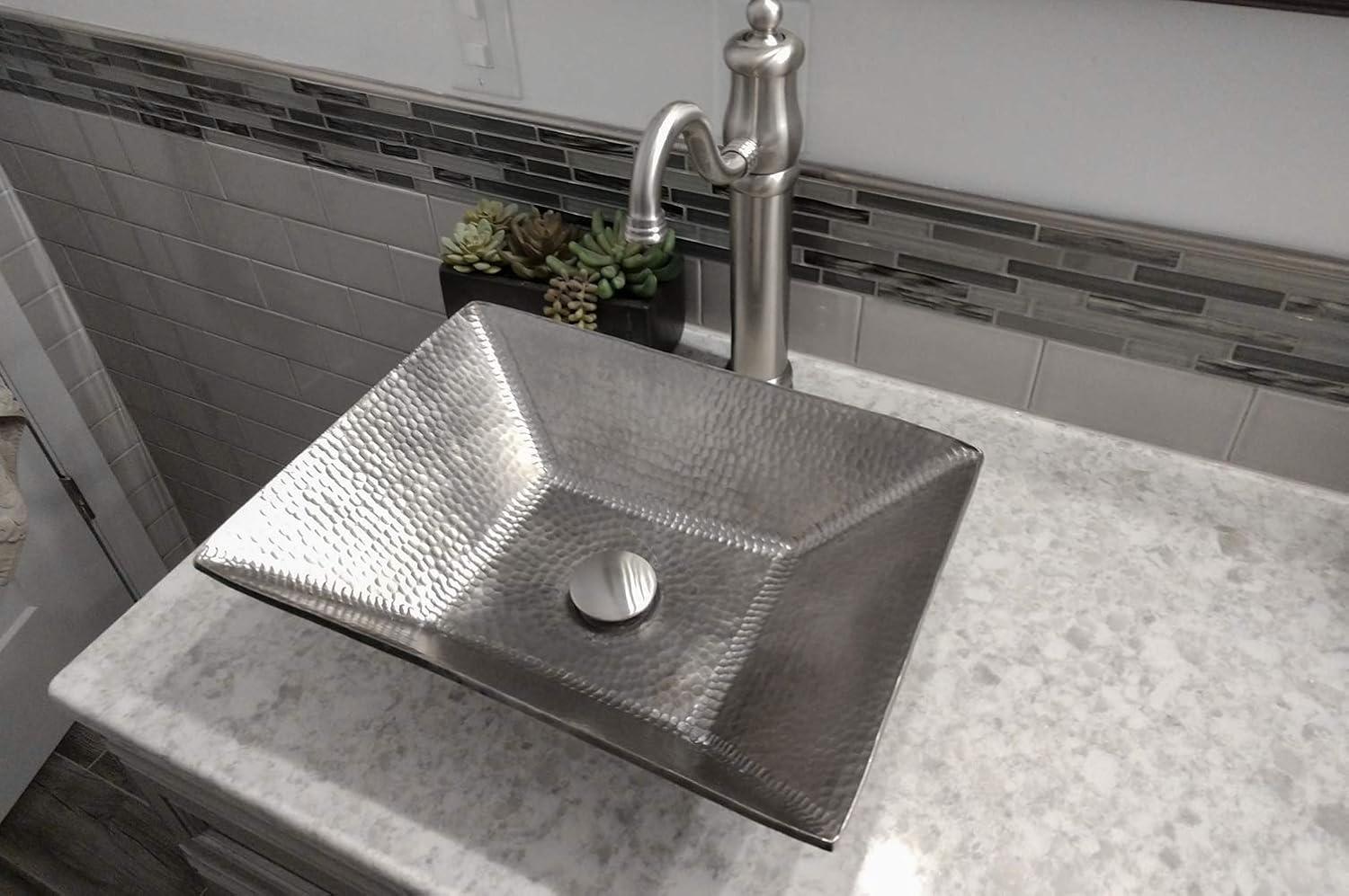 1.5" Non-Overflow Pop-up Bathroom Sink Drain - Brushed Nickel