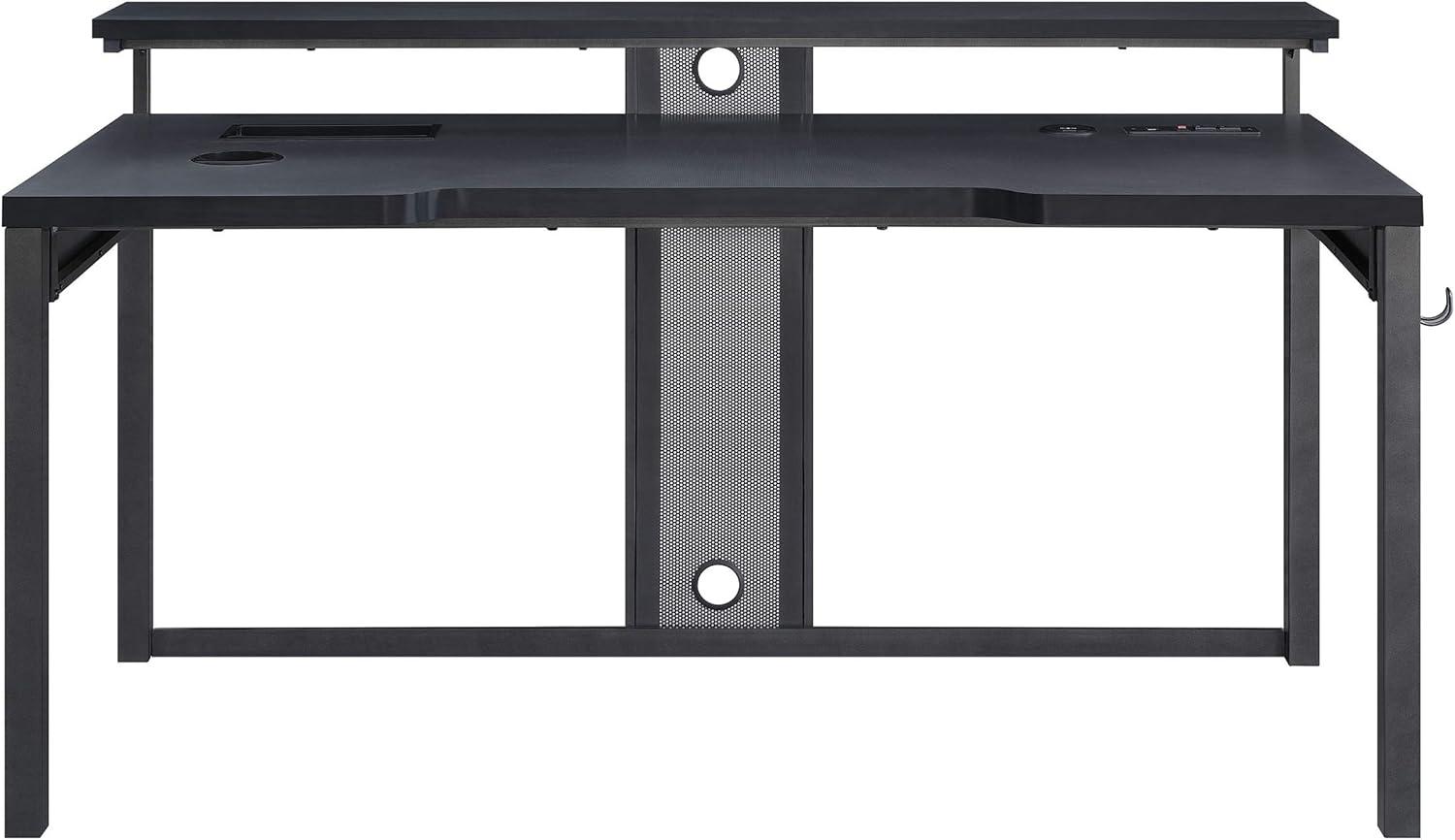 Adaptor 63" Gaming Desk in Black Steel Metal