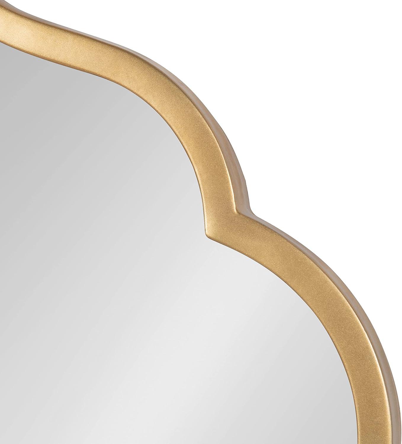 Kate and Laurel Rowla Framed Wall Mirror, Gold 20x30