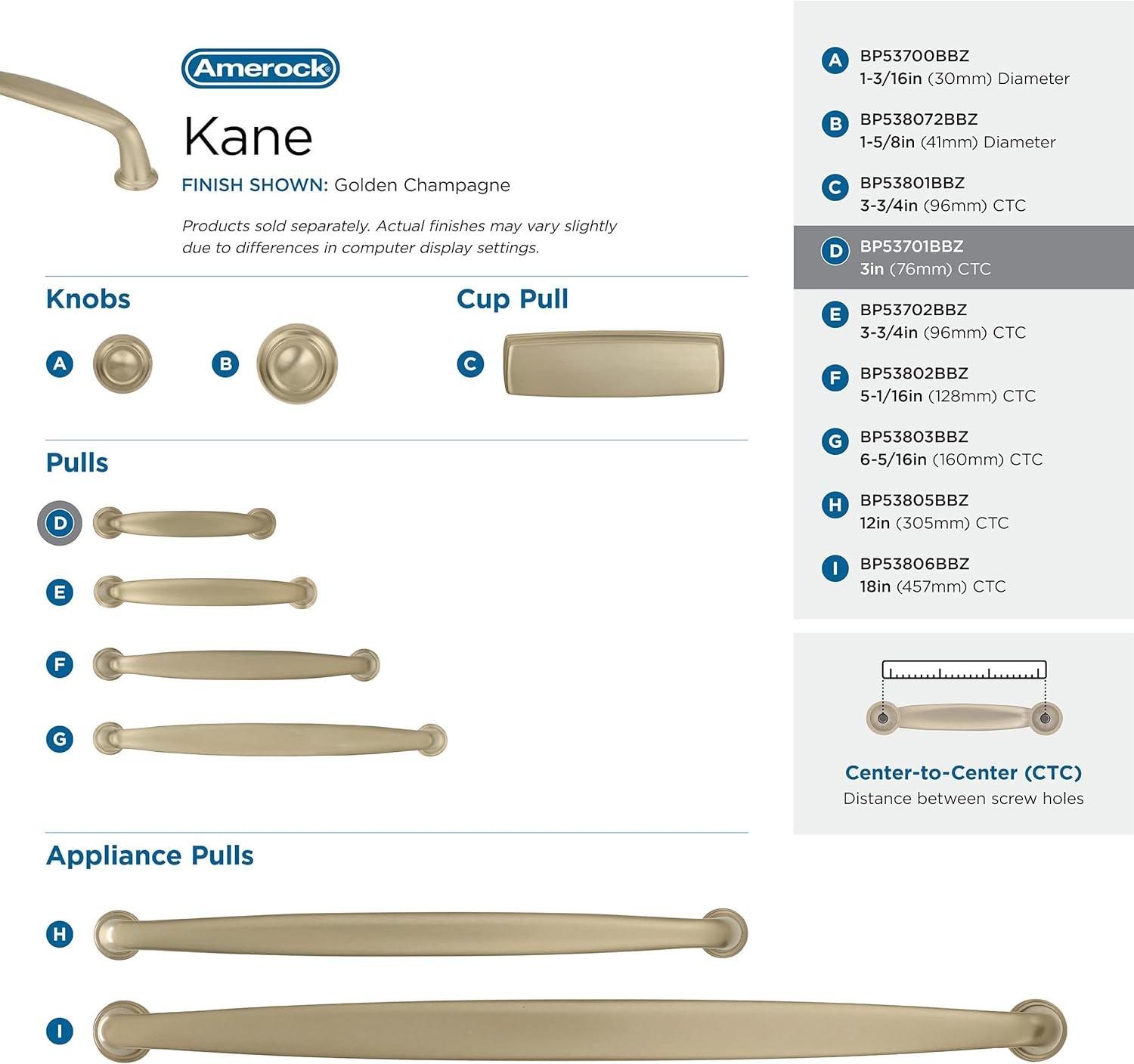 Kane 3" Center to Center Bar Pull