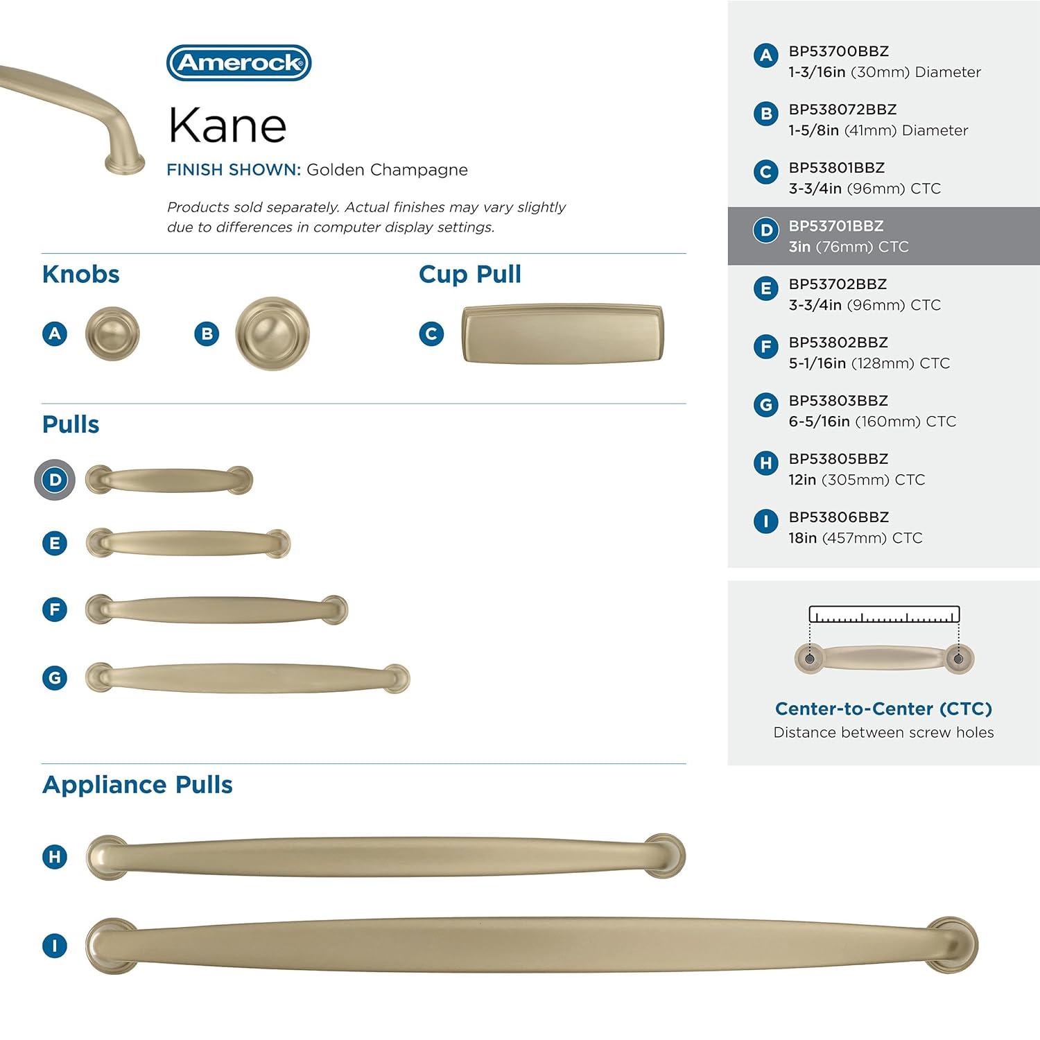 Kane 3" Center to Center Bar Pull