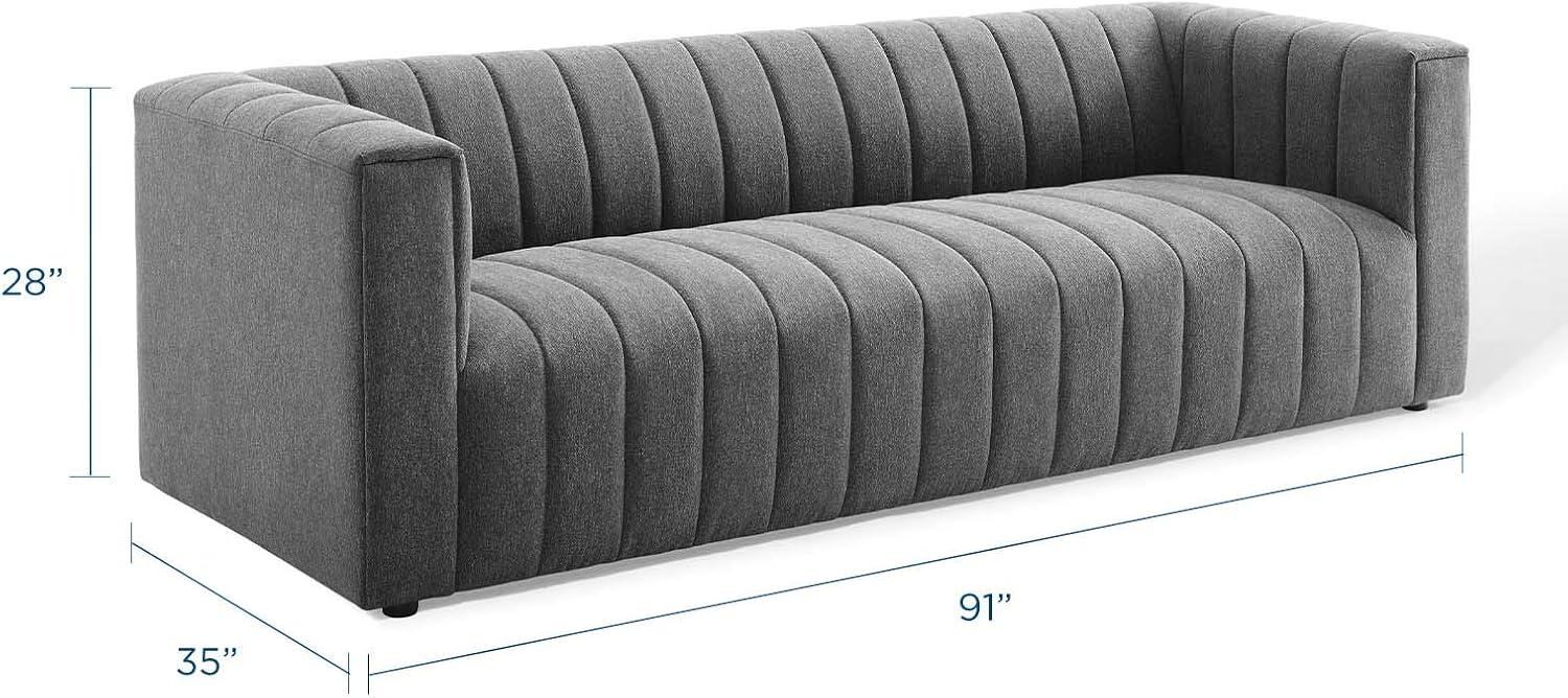 Fabric 91'' Reception Sofa