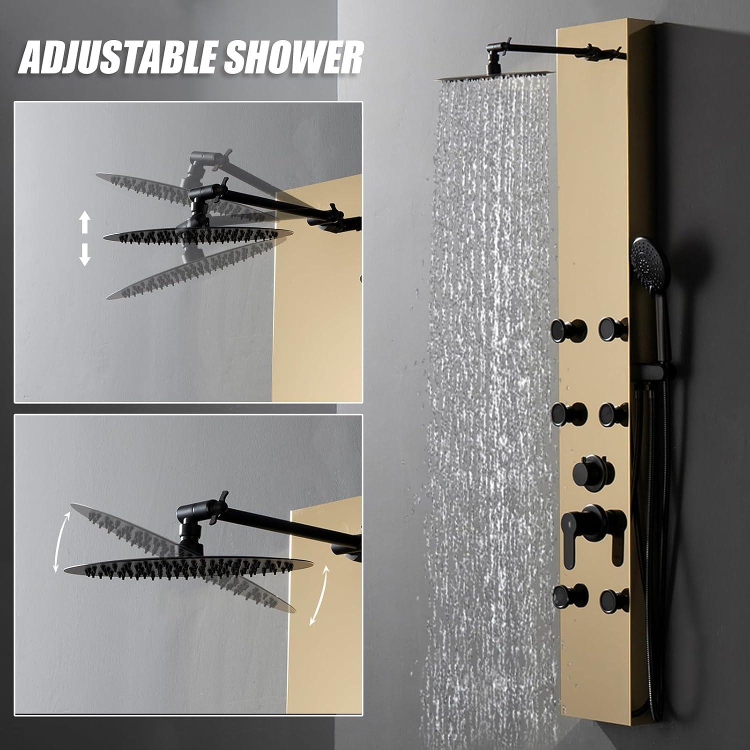 60.55'' Shower Panel with Adjustable Shower Head
