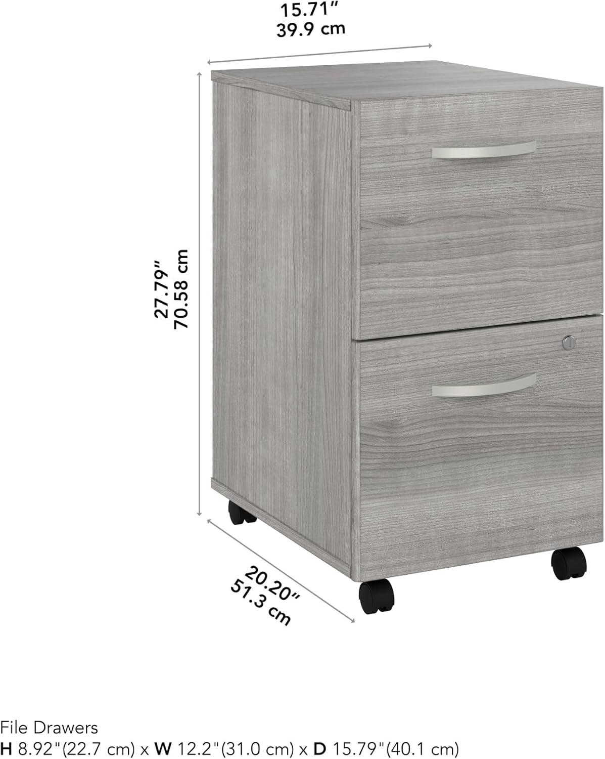 Studio C 16'' Wide 2 -Drawer Mobile File Cabinet