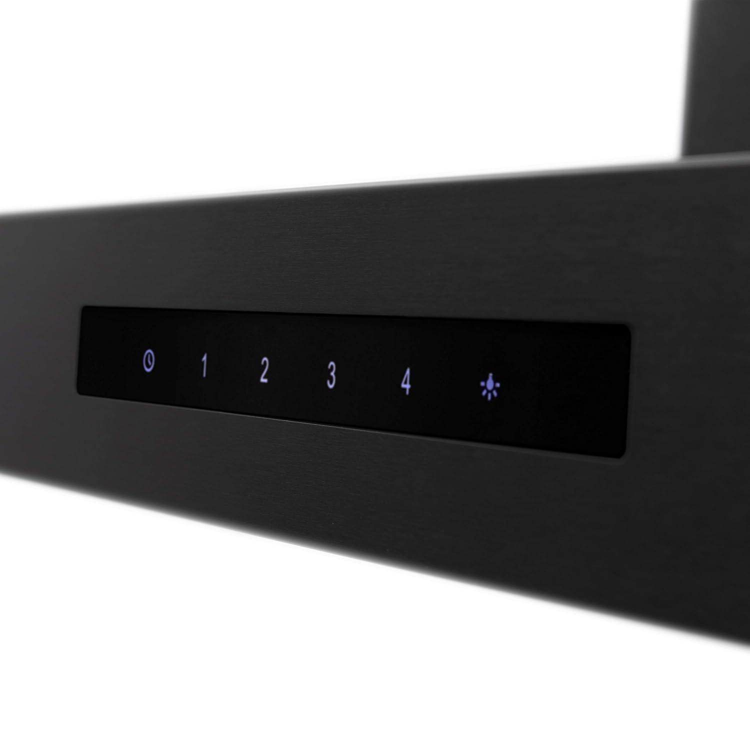 ZLINE 36 in. Convertible Vent Wall Mount Range Hood in Black Stainless Steel (BSKEN-36)