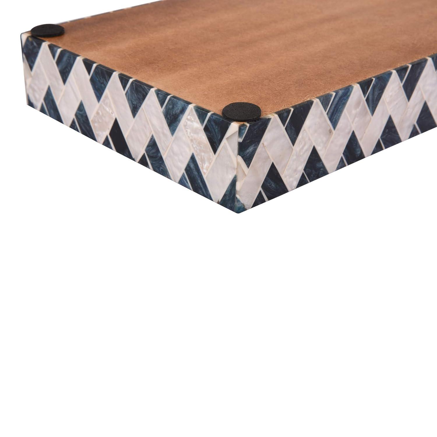 Handicrafts Home Decorative Hand Towel Storage Tray Dispenser, Multipurpose Decorative Centerpiece Tray, (10x6 Inches, Parlour-Tavla)