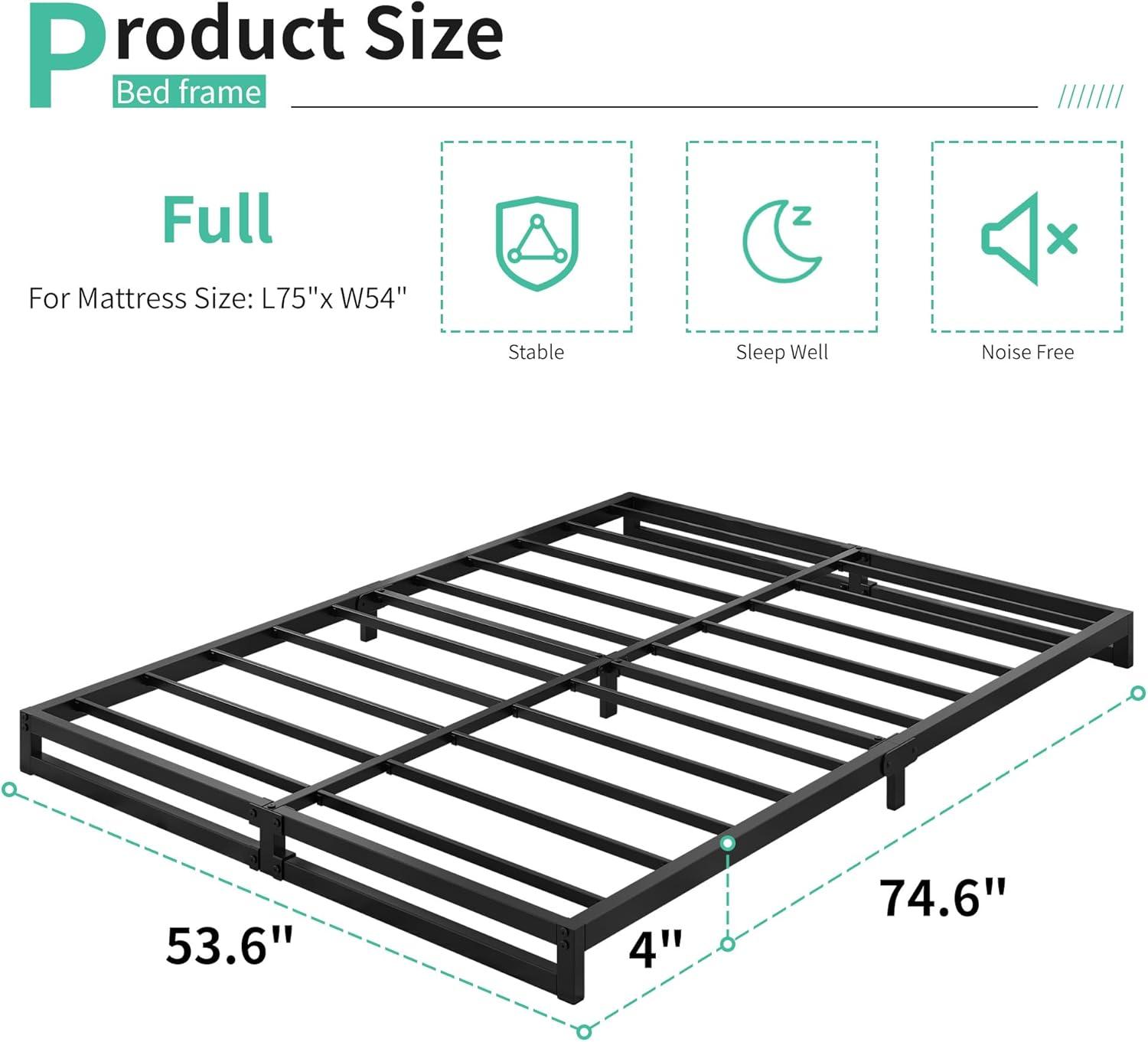 4 Inch Metal Platform Bed Frame