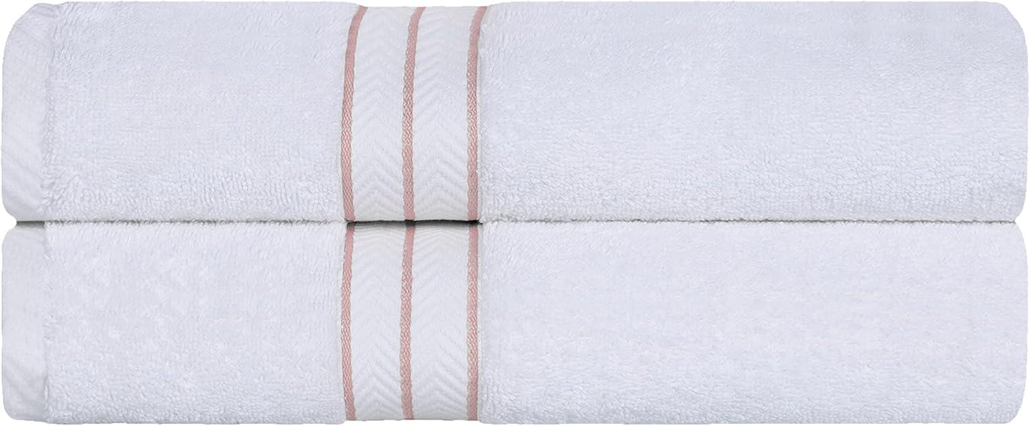 Oversized Tea Rose Turkish Cotton 2-Piece Bath Sheet Set