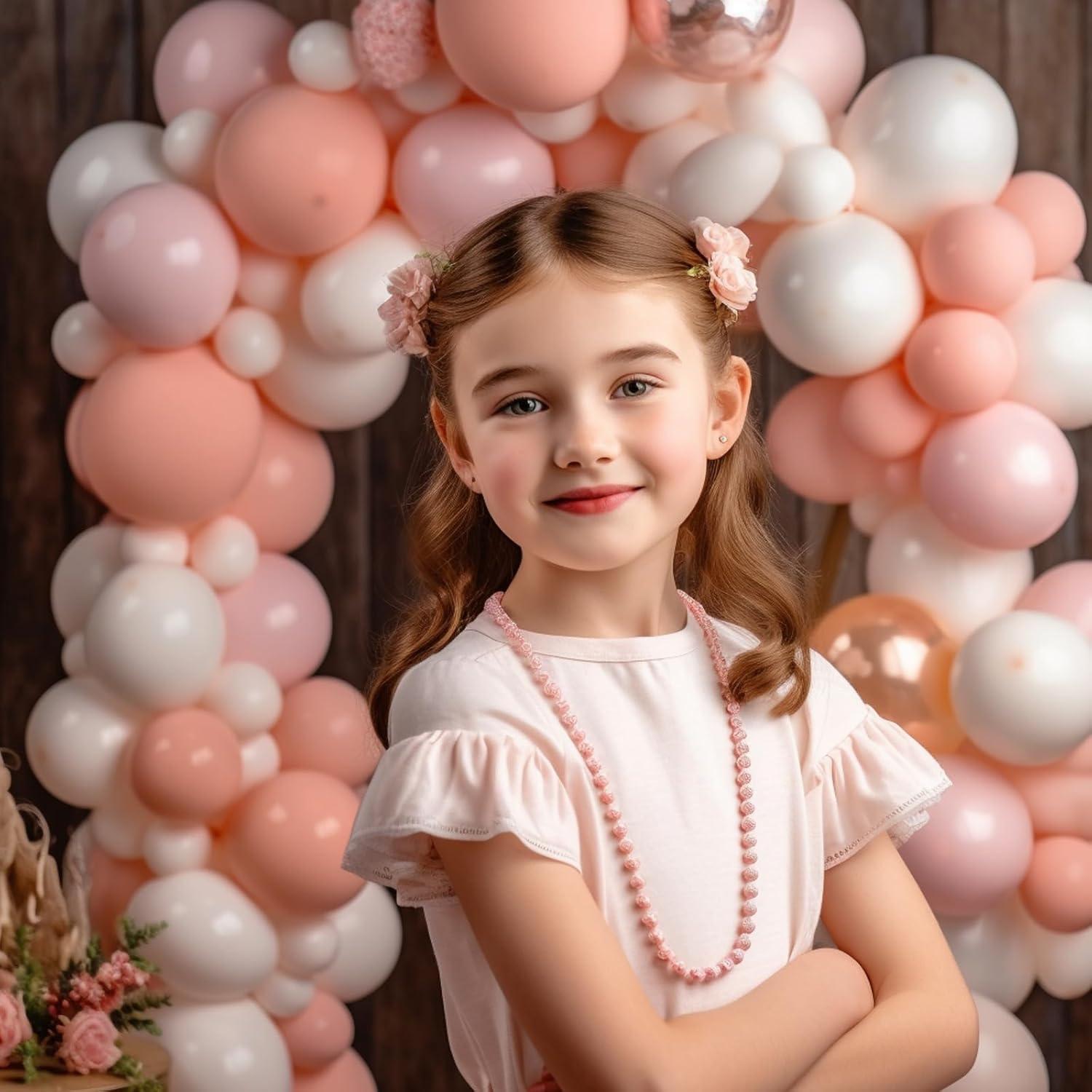 130PCS White Balloons Different STF9 Sizes 18" 12" 10" Balloon Garland Arch Kit perfect for Birthday Party, Graduation, Baby Shower, Wedding, Holiday Decoration and Anniversary (White balloons)