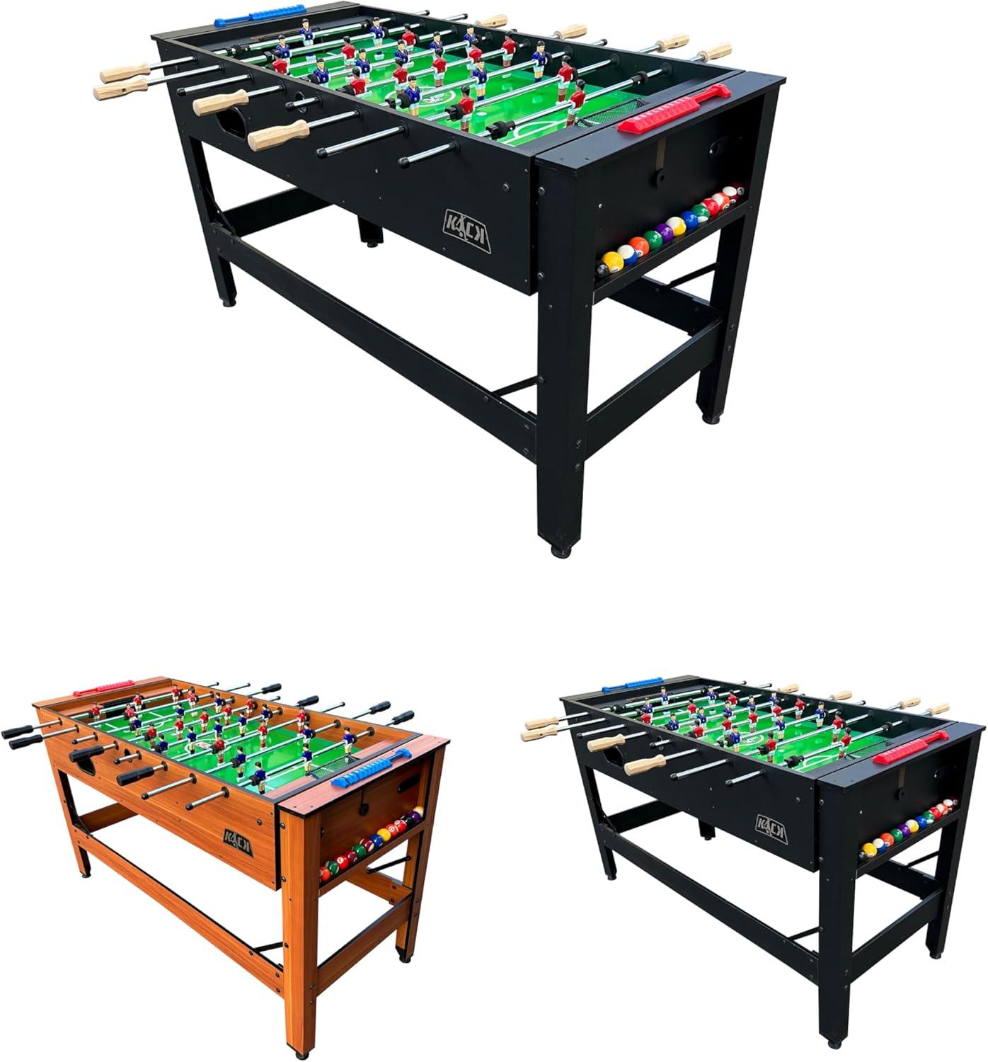 KICK Foosball Tables KICK Twain 48" 2-in-1 Swivel Multi Game Table - Billiards & Foosball-Home & Game Room Entertainment