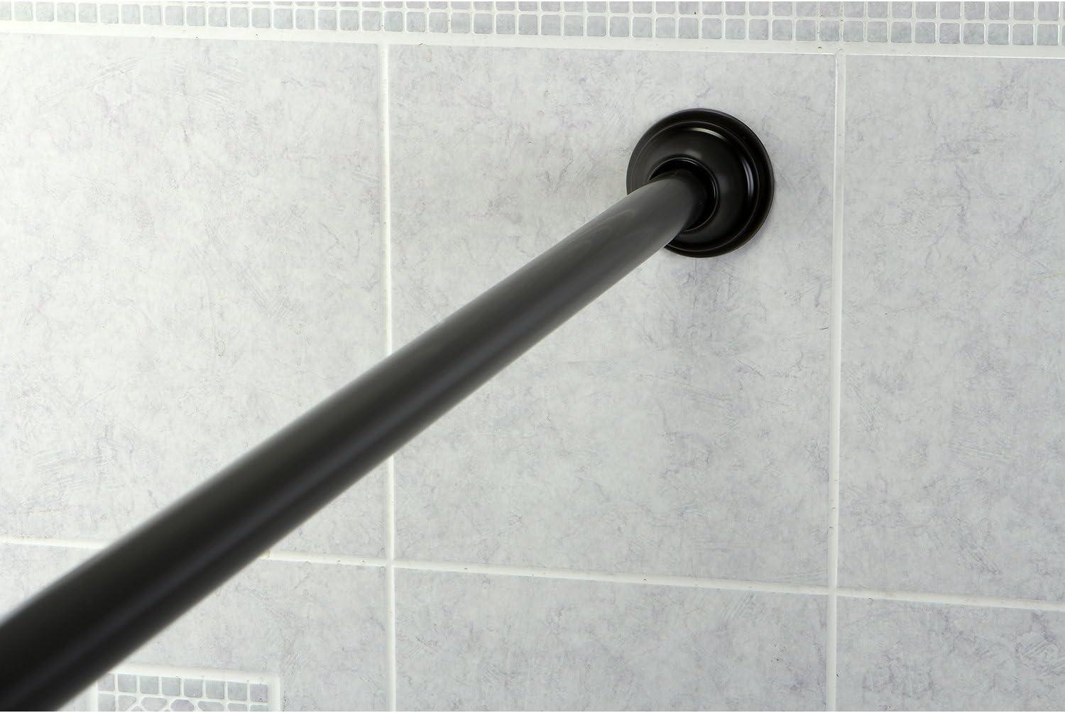 Kingston Brass Edenscape 60-Inch to 72-Inch Adjustable Shower Curtain Rod