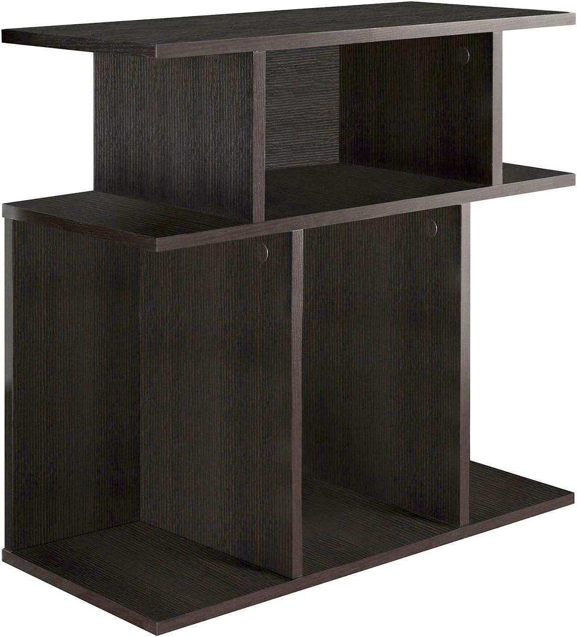 Monarch Specialties Accent Table Side End Nightstand Lamp Living Room Bedroom Laminate Brown Contemporary Modern