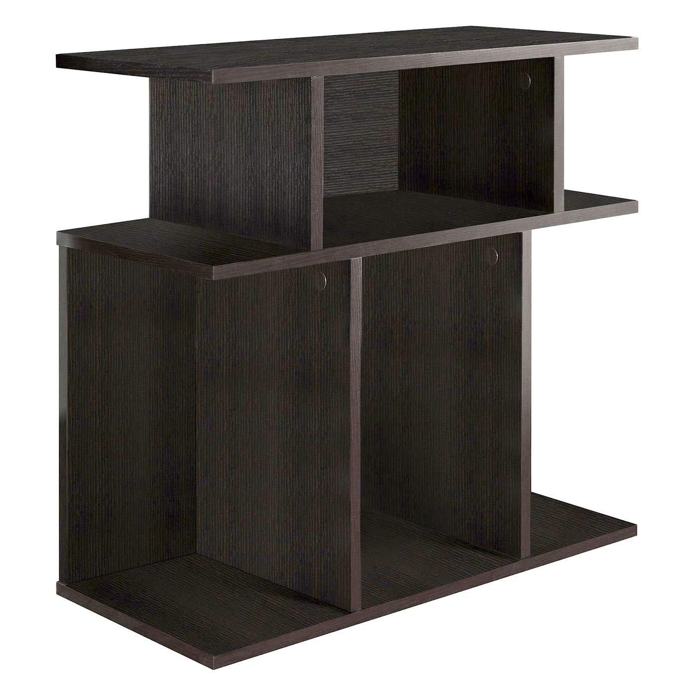 Monarch Specialties Accent Table Side End Nightstand Lamp Living Room Bedroom Laminate Brown Contemporary Modern