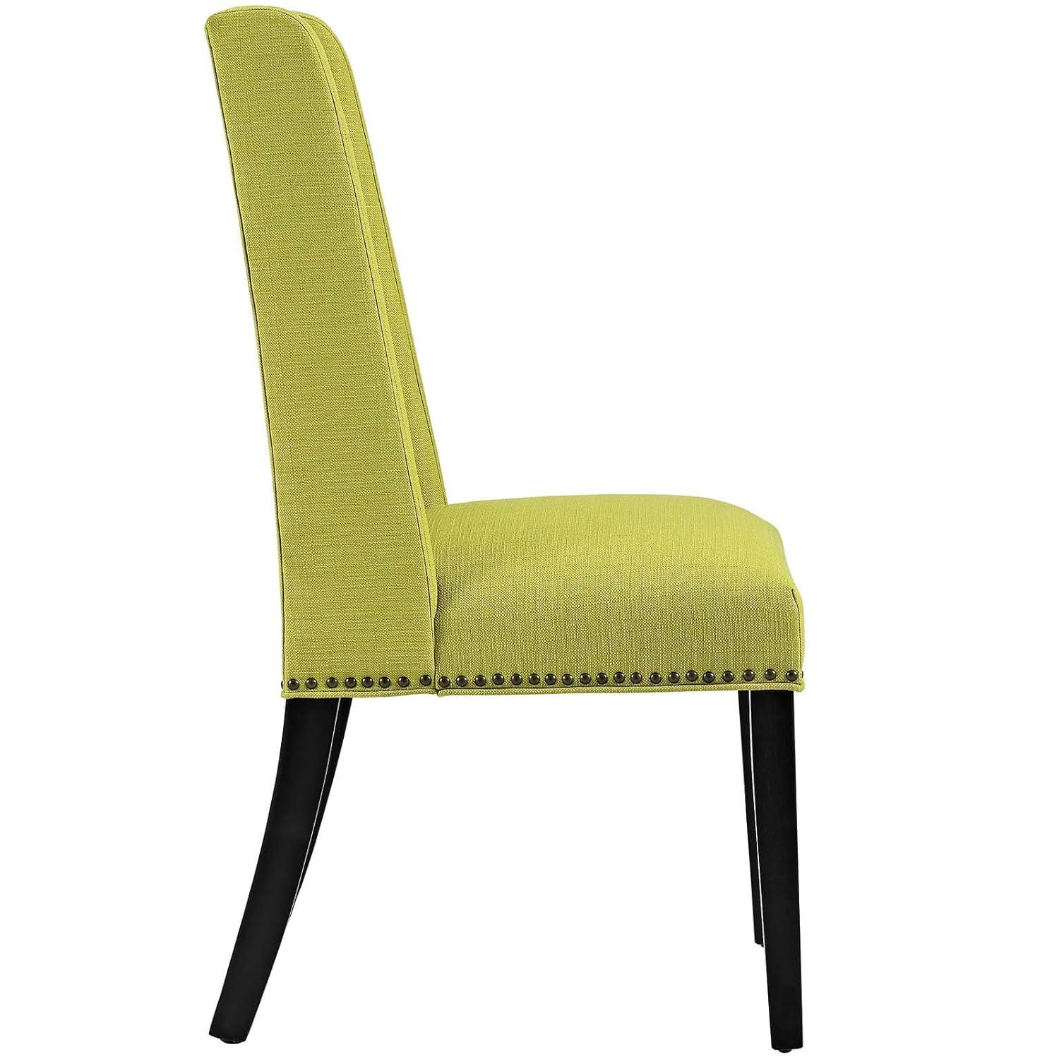 Modway Baron Fabric Dining Chair in Wheatgrass