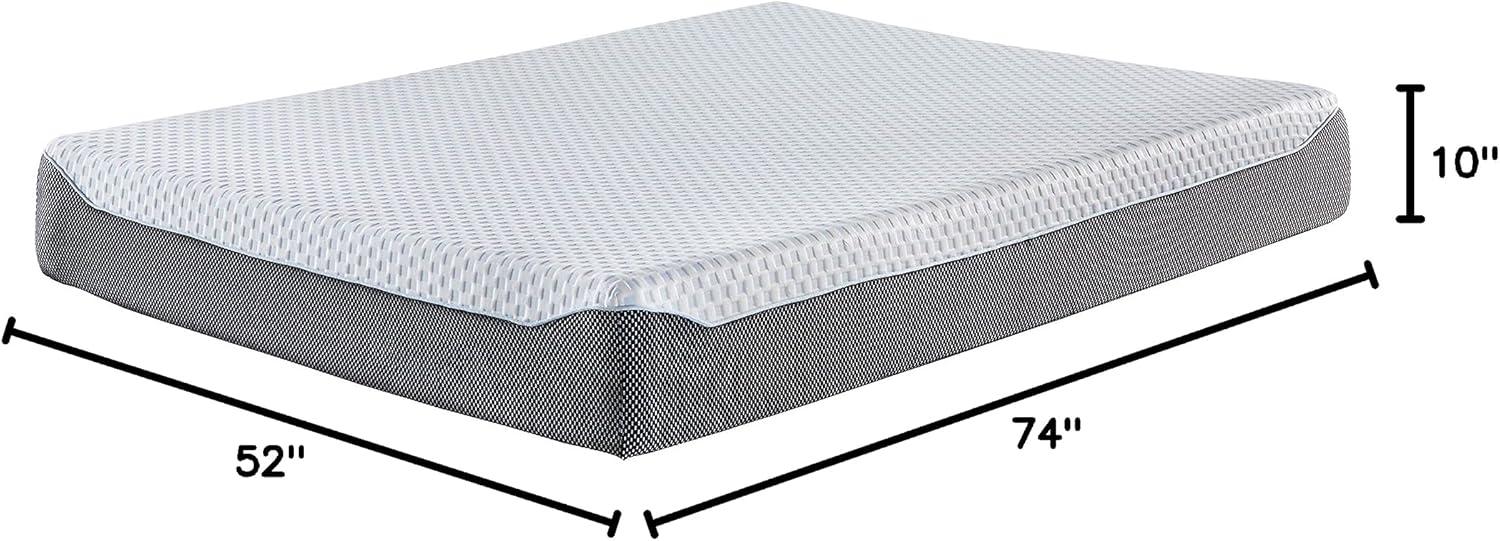 Signature Design by Ashley Chime Firm Charcoal Infused Memory Foam Mattress