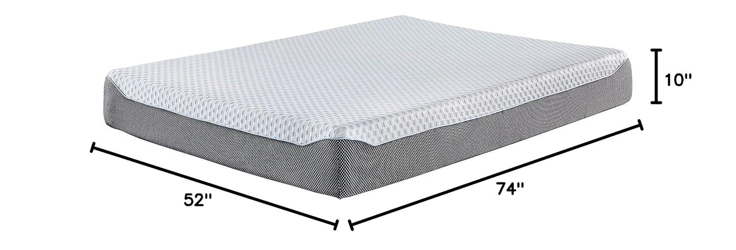 Signature Design by Ashley Chime Elite Charcoal Infused Memory Foam Mattress