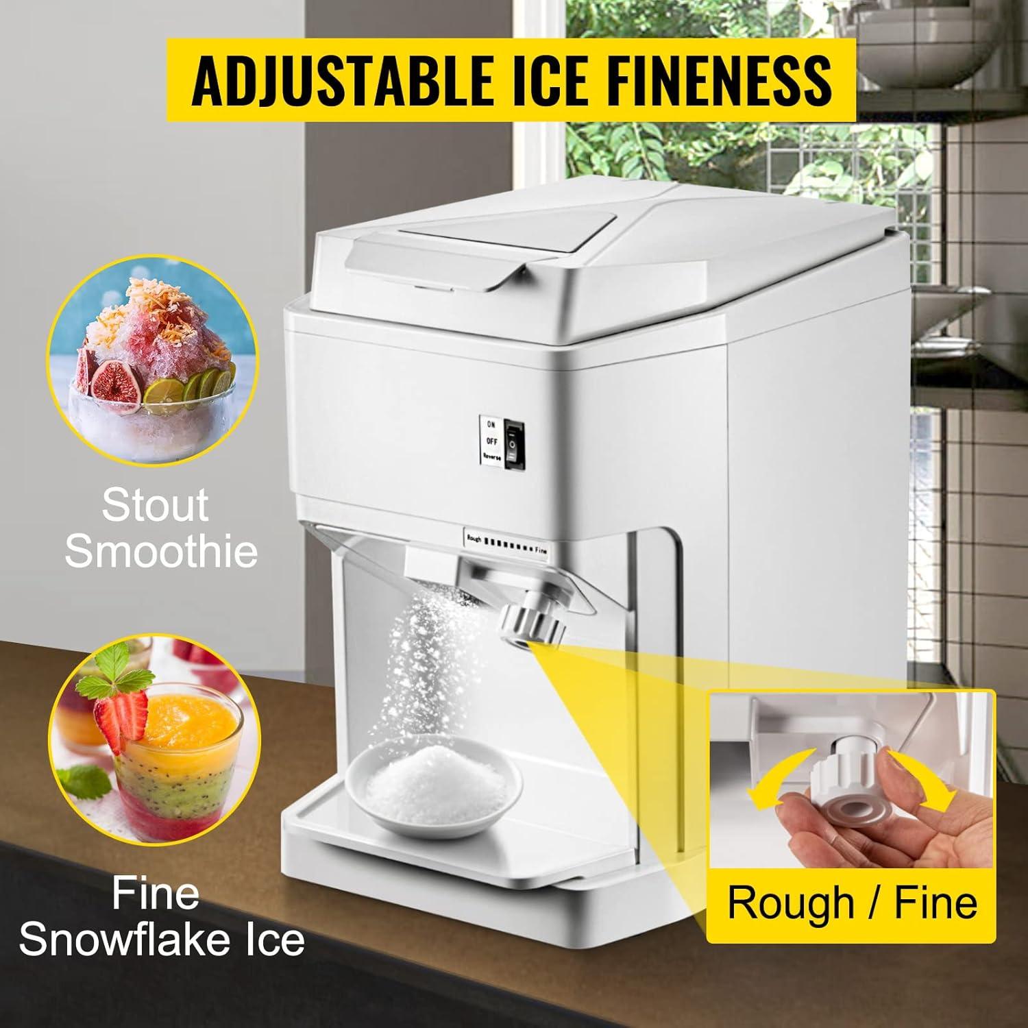 VEVOR Nugget Ice Maker, 37Lbs In 24 Hrs, Manual Auto Refill Self Cleaning Countertop Ice Maker Portable Nugget Ice Maker With Scoop And Basket