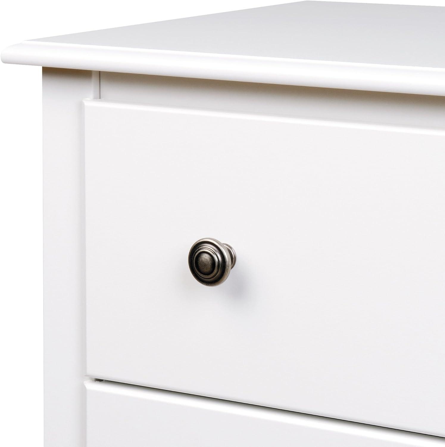 Monterey 3 Drawer Nightstand - White - Prepac: Modern Bedside Furniture, Space-Saving Design