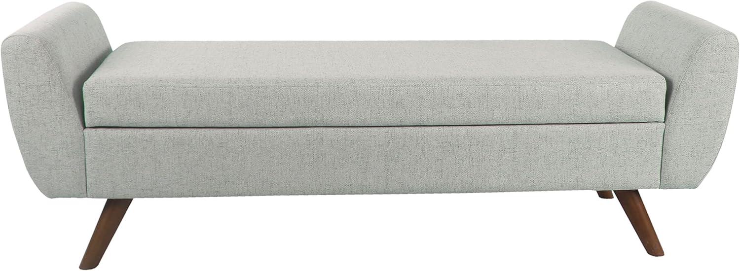 HomePop Modern Boucle Storage Bench with Wood Legs