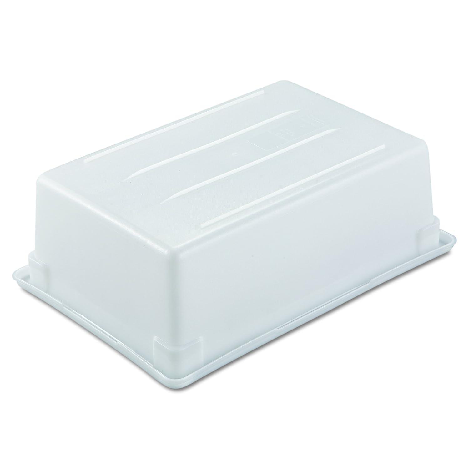 Rubbermaid FG350000 White 12.5 Gallon Food / Tote Box