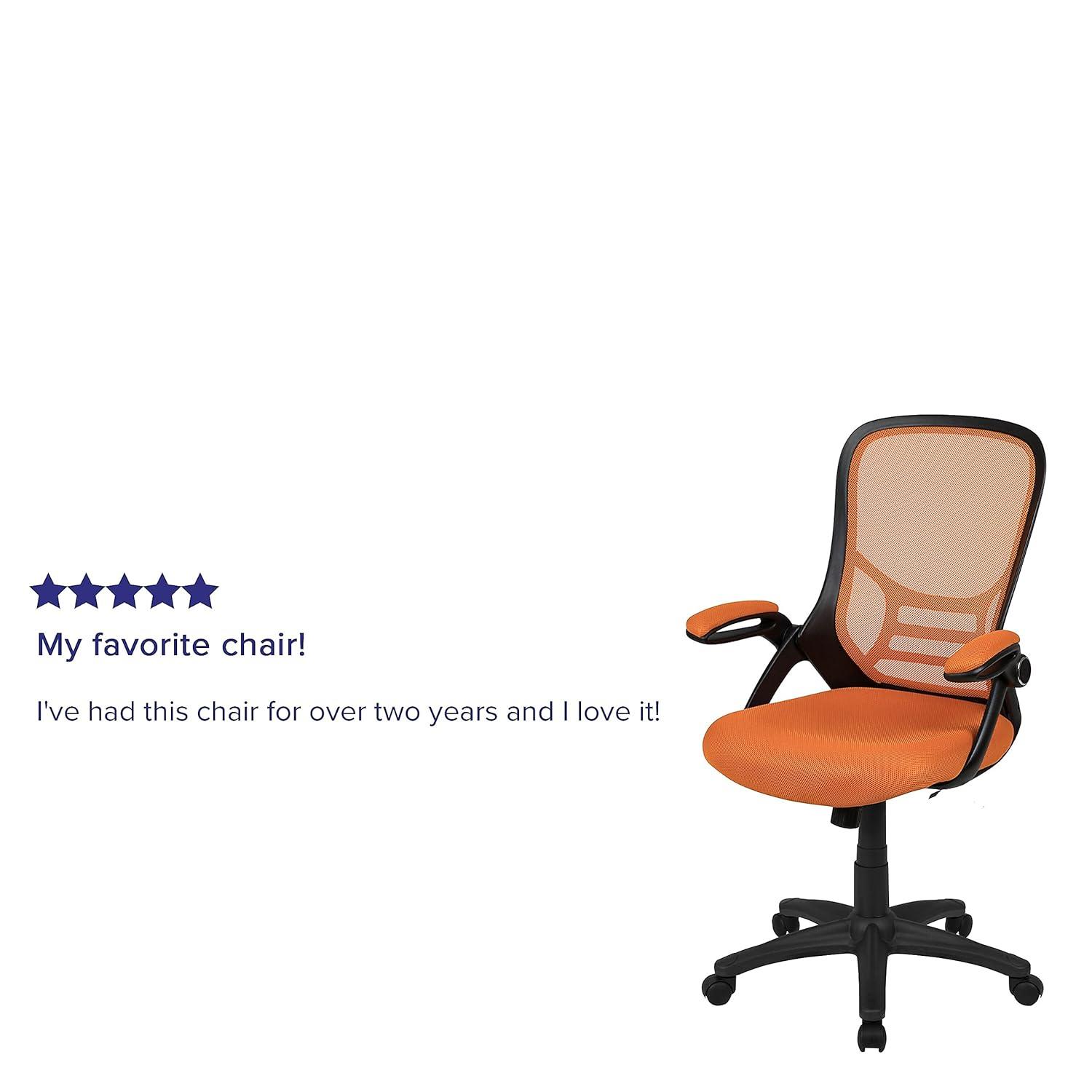 Flash Furniture Cappello High-Back Mesh Swivel Ergonomic Office Chair with Flip-Up Arms
