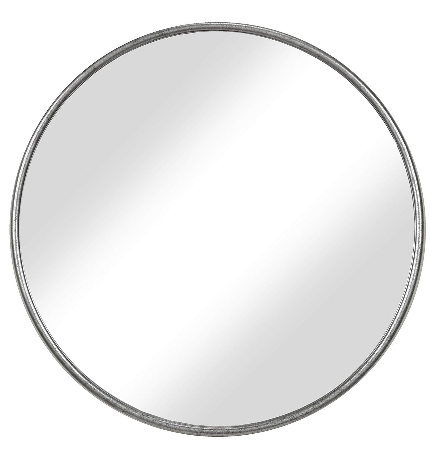 Martin Svensson Home 36" Framed Round Wall Mirror Antique Pewter