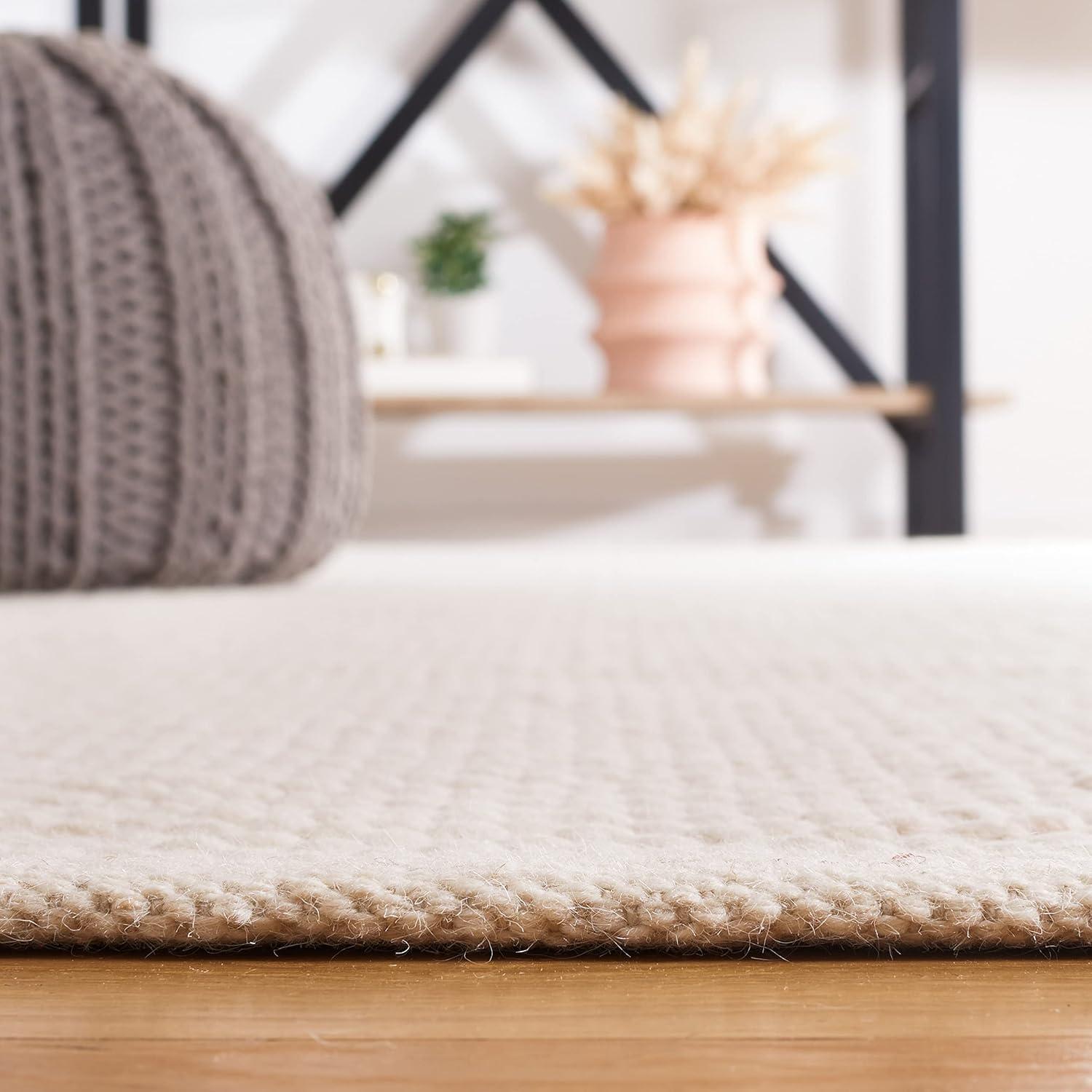 Vermont VRM650 Hand Woven Area Rug - Ivory - 8'x10' - Safavieh.