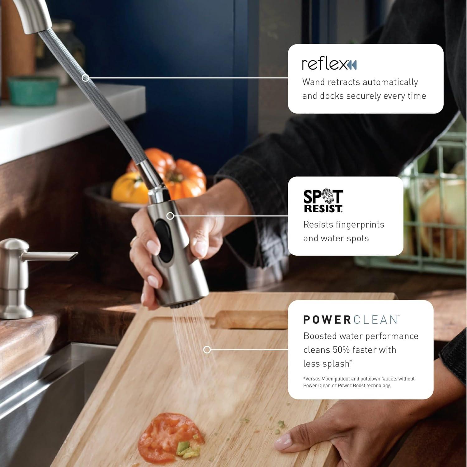 Haelyn Touchless Single-Handle Pull-Down Sprayer Kitchen Faucet with MotionSense Wave in Spot Resist Stainless
