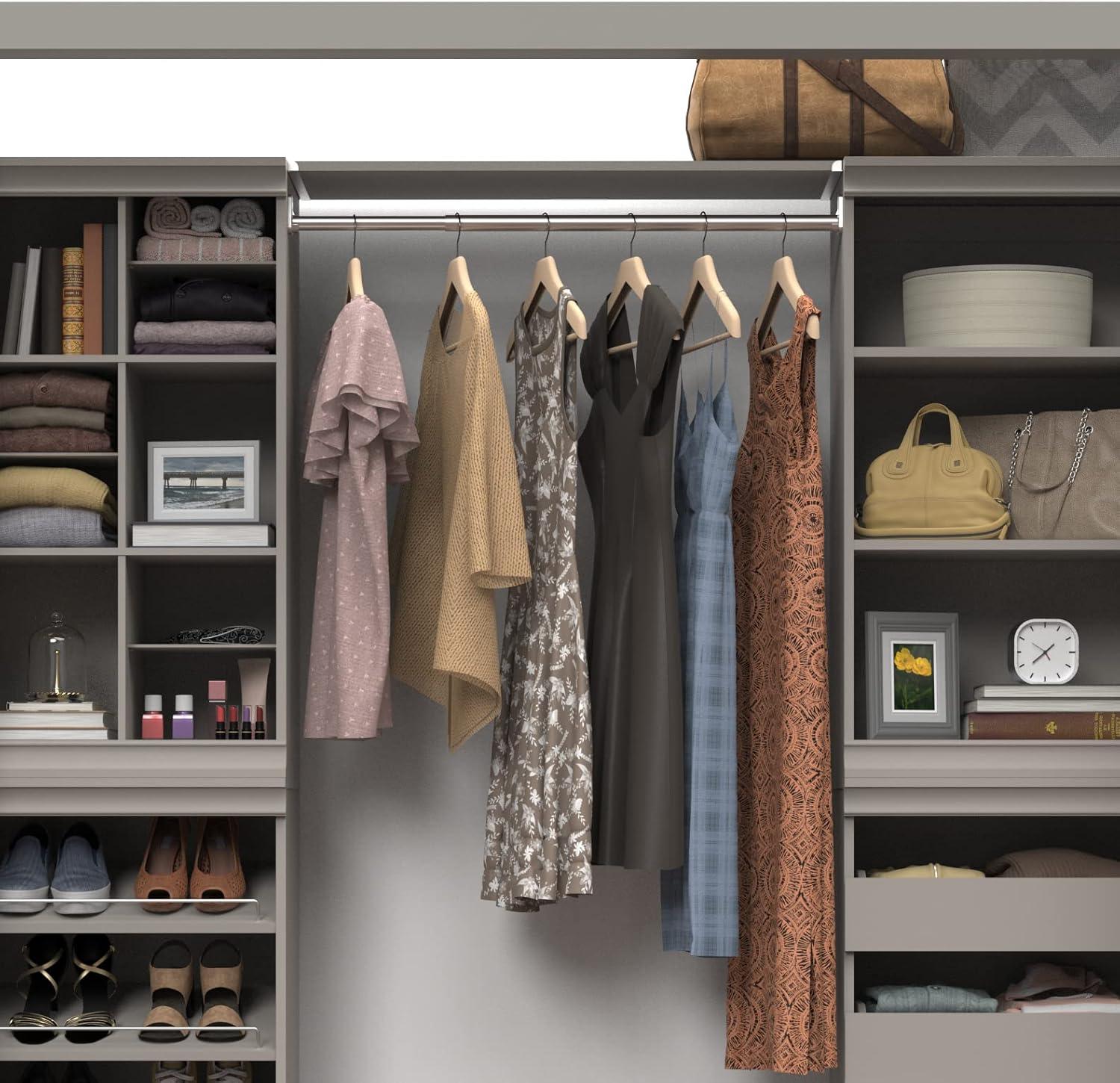 Modular Storage 36.02" W Shelf & Closet Rod