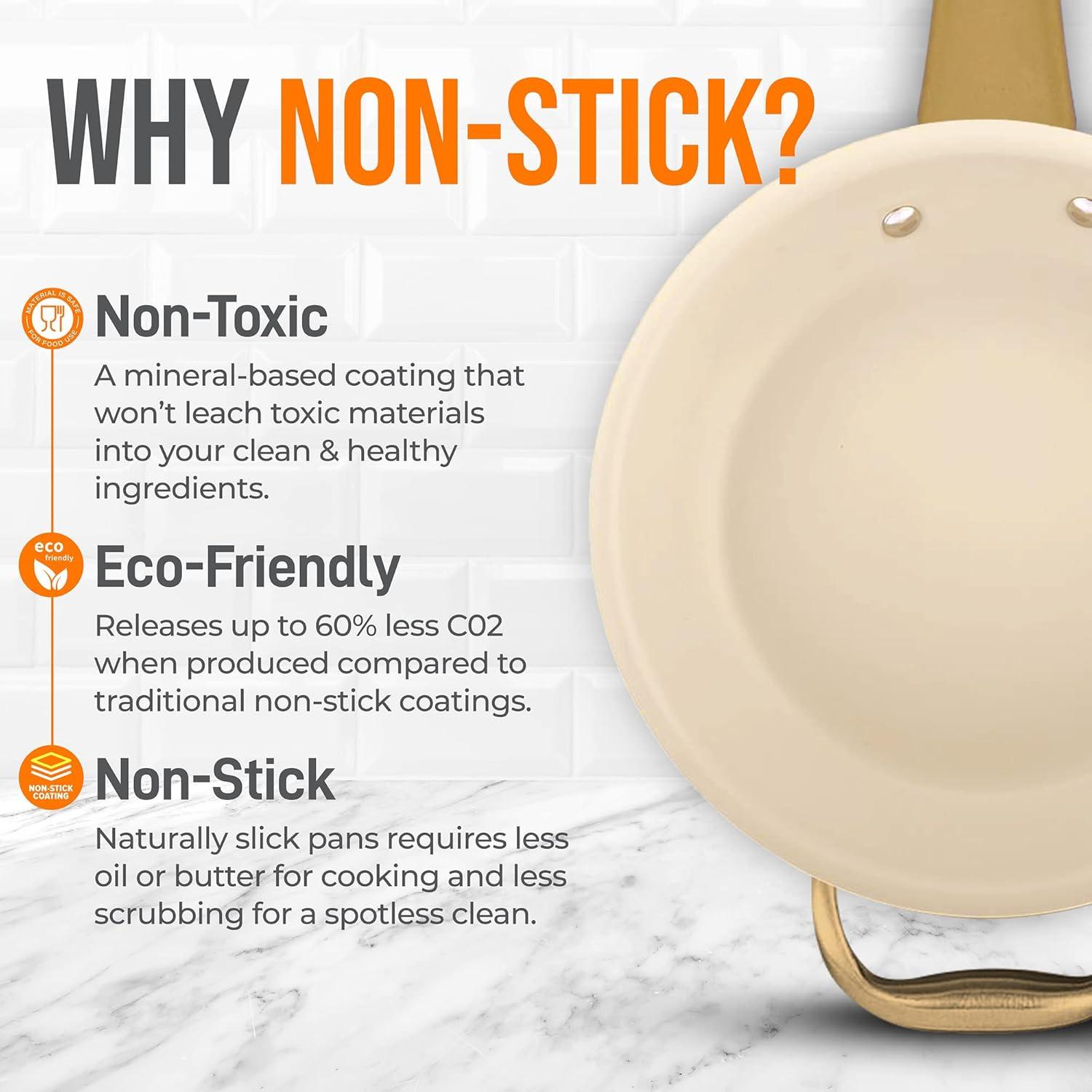 NutriChef NutriChef 14 in. Non Stick Aluminum Frying Pan