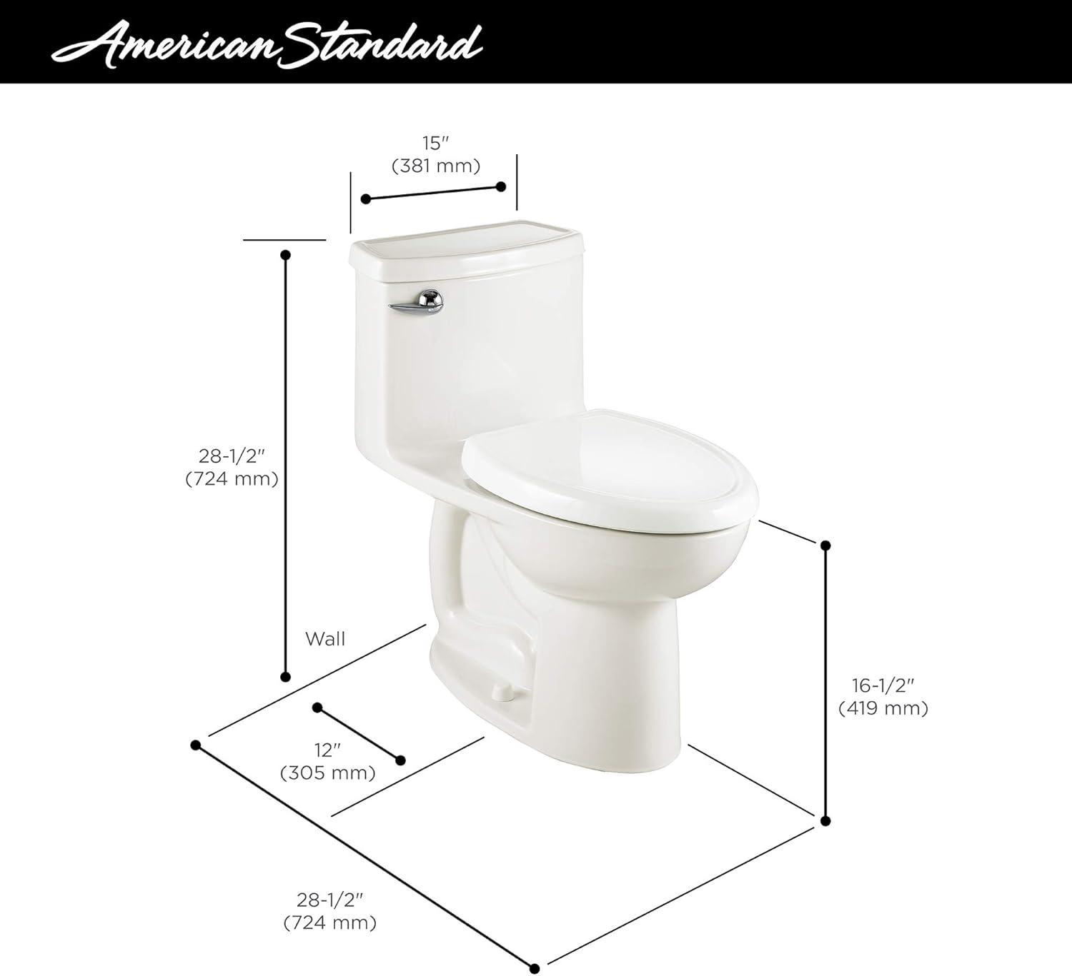 American Standard Cadet 1.28 Gallons GPF Elongated Floor Mounted Kit (Seat Included)