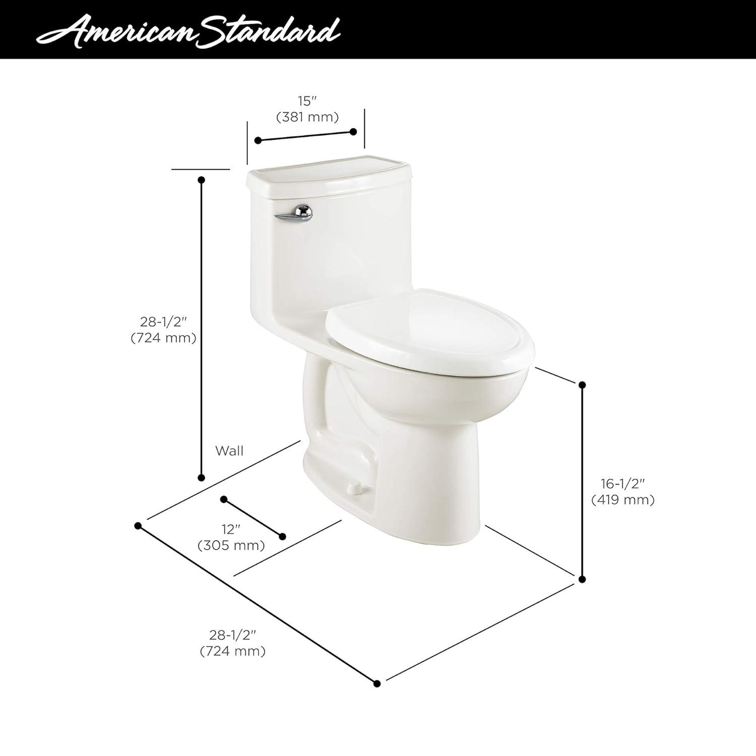 American Standard Cadet 1.28 Gallons GPF Elongated Floor Mounted Kit (Seat Included)