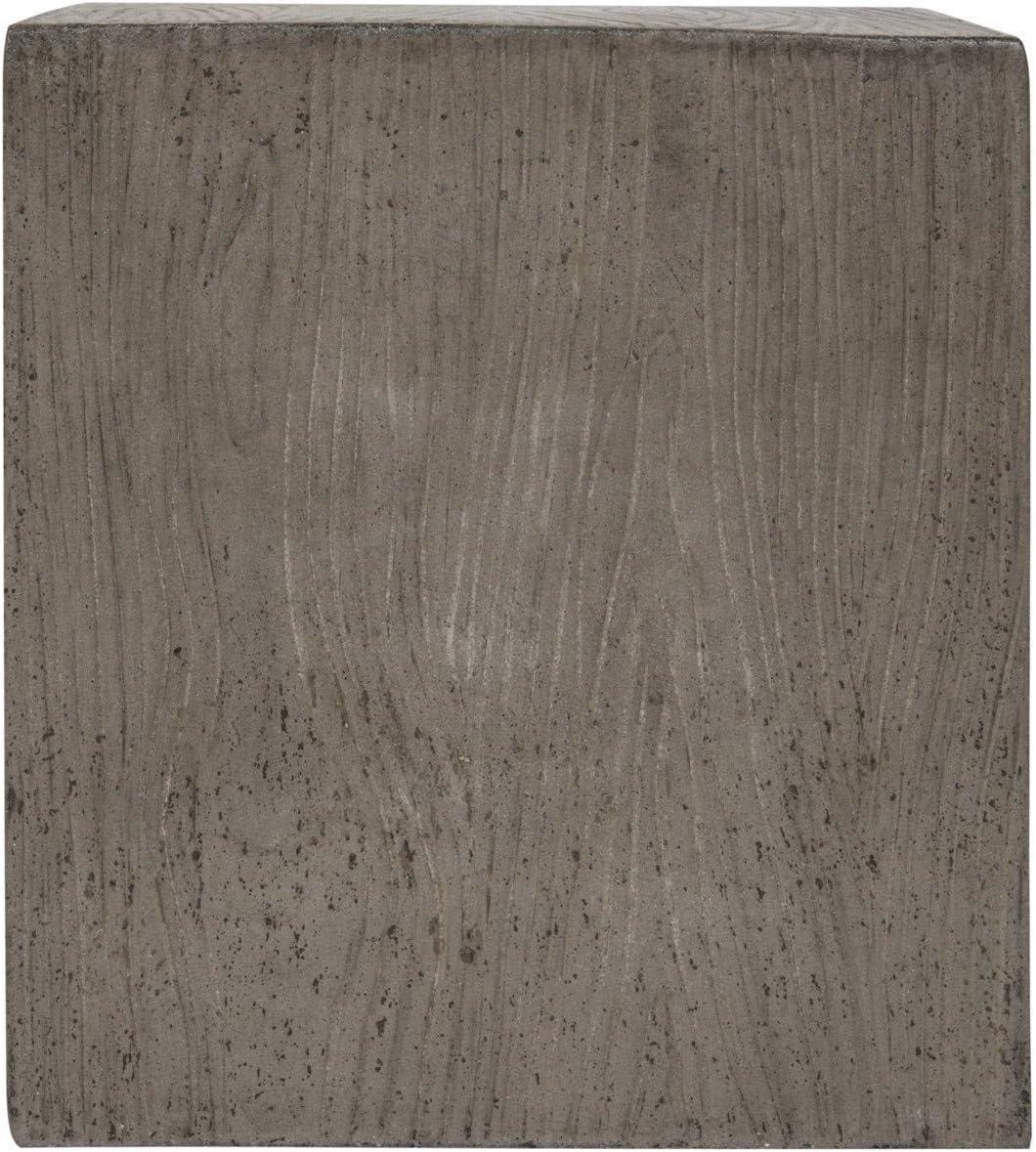 Cube Accent Stool - Indoor/Outdoor - VNN1003 - Black - Safavieh