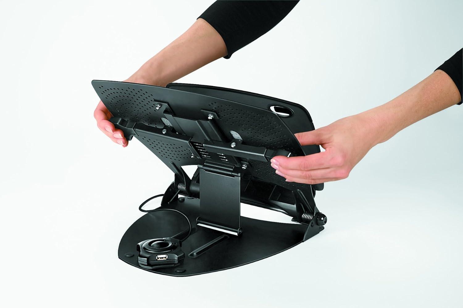 Fellowes Professional Series Laptop Workstation w/ 4 USB Ports, Open Box