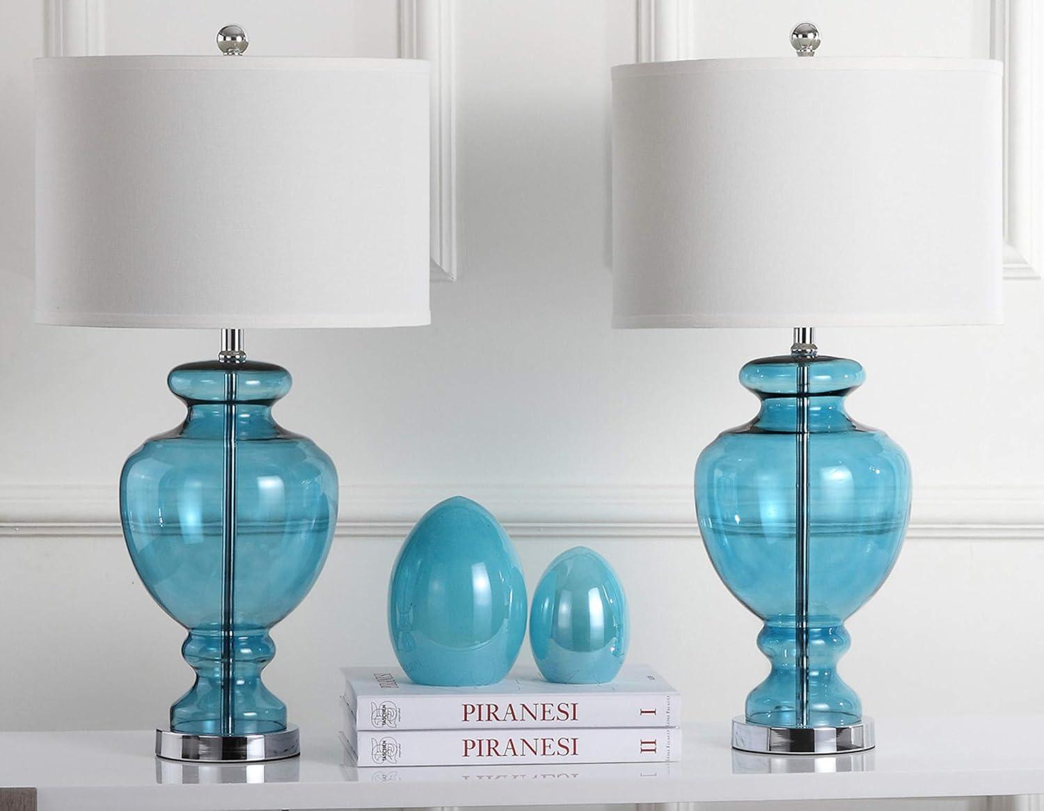 Morocco Glass Lamp (Set of 2) - Morocco Blue - Safavieh.