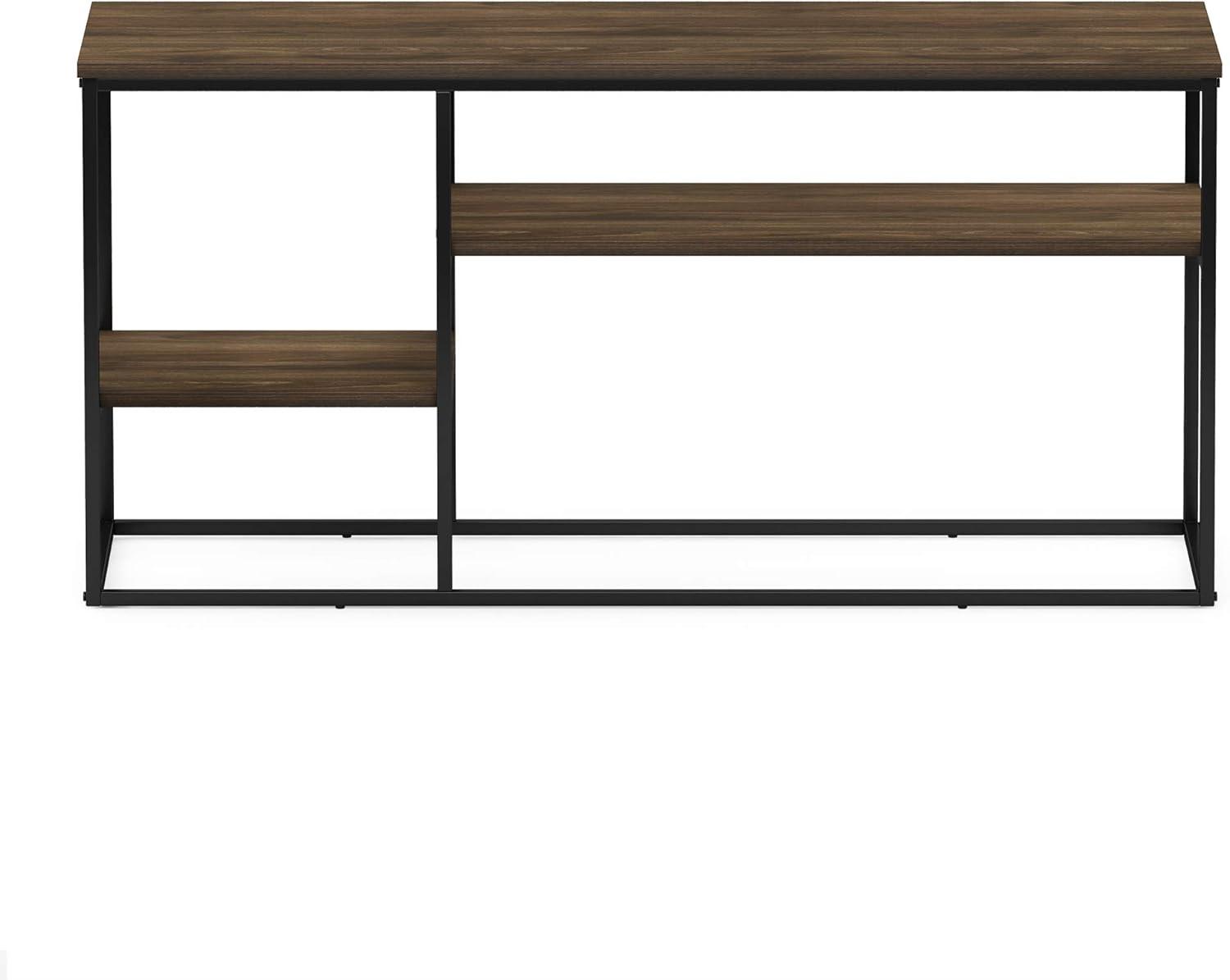 Furinno Moretti Modern Lifestyle TV Stand for TV up to 50 Inch, Columbia Walnut