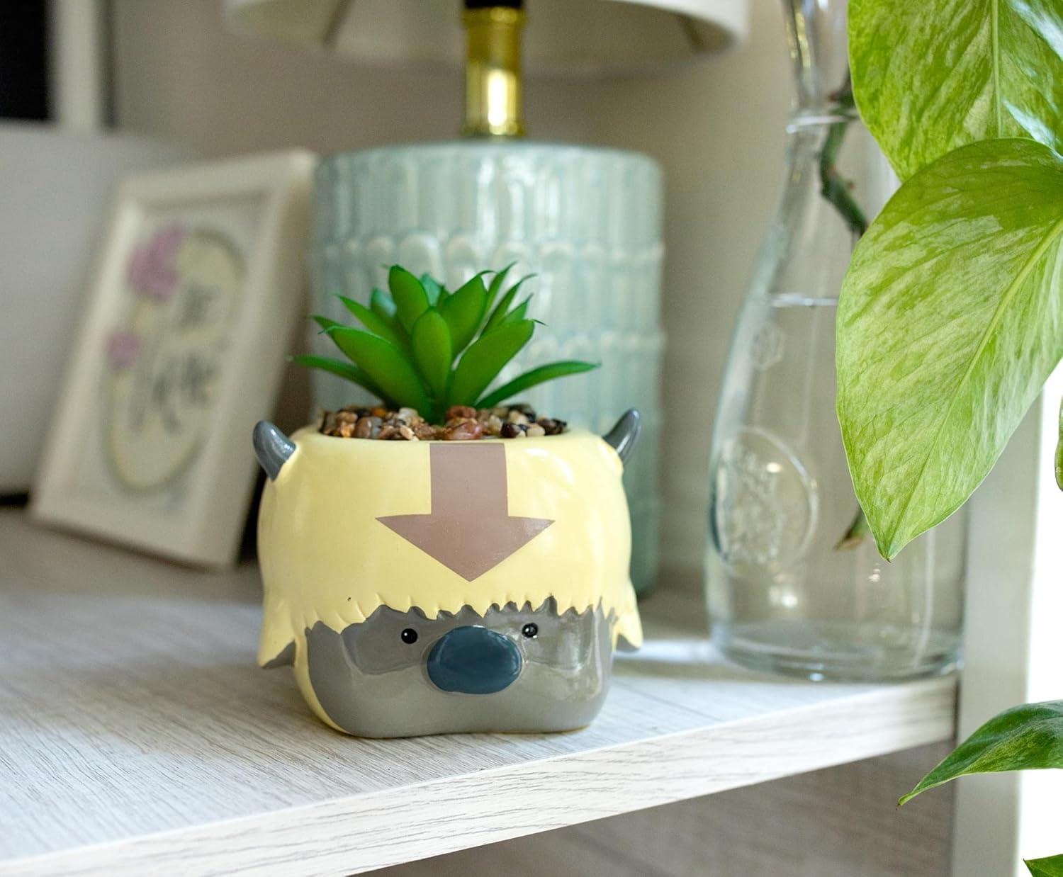 Silver Buffalo 5.5'' Faux Succulent Plant in Ceramic Planter