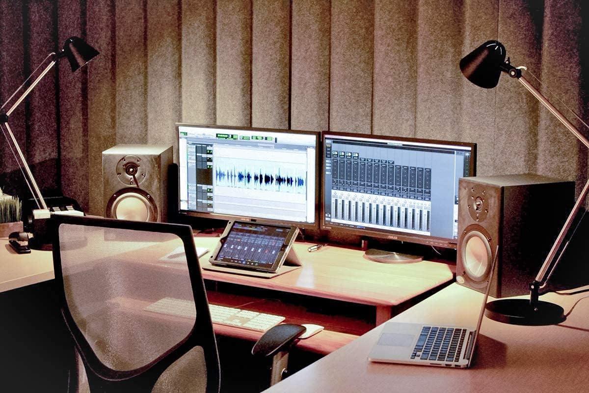 Gray Acoustical Folding Partition Wall with Magnetic Connectors