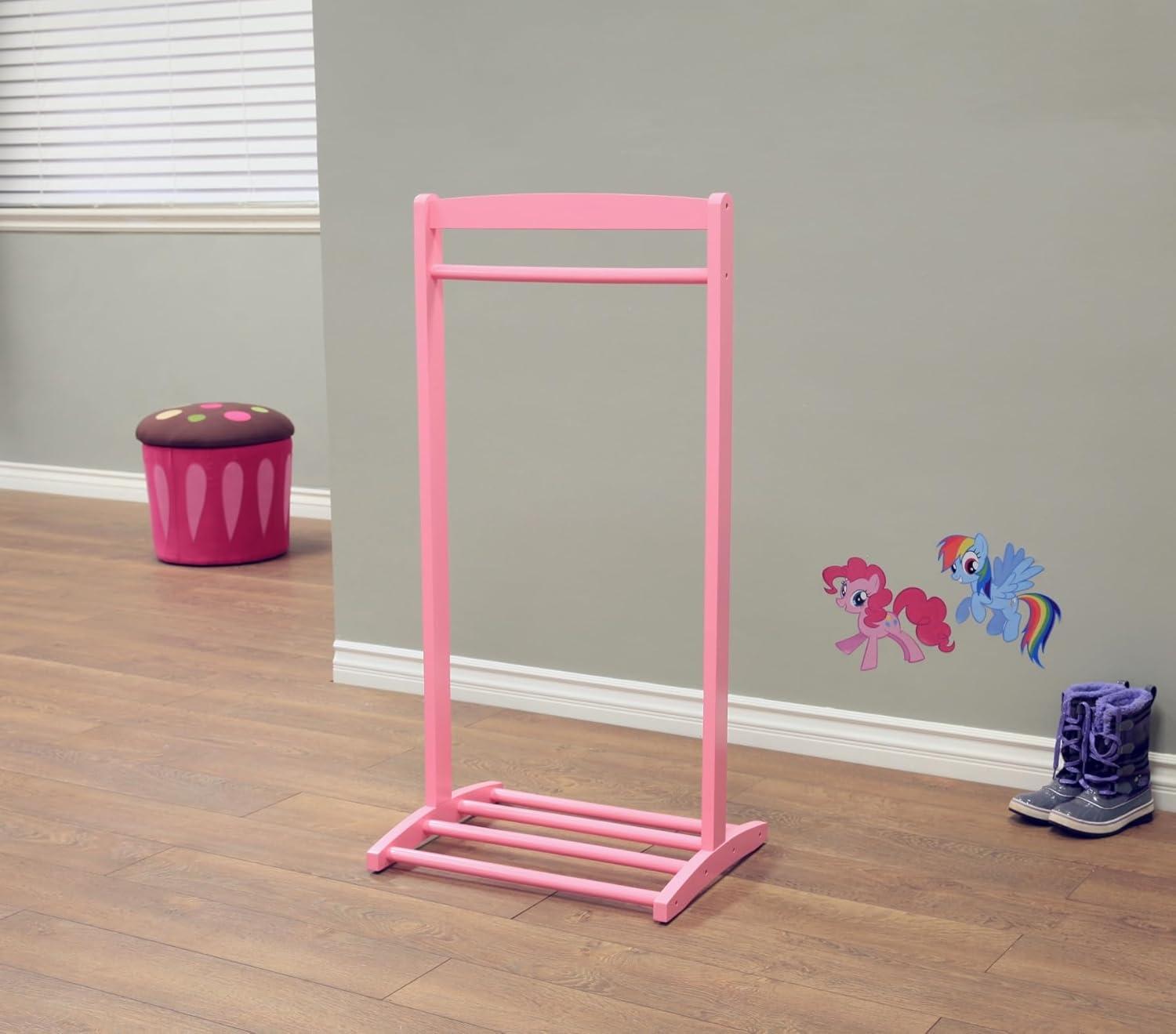 Home Craft Kids' Clothes Rack, Pink