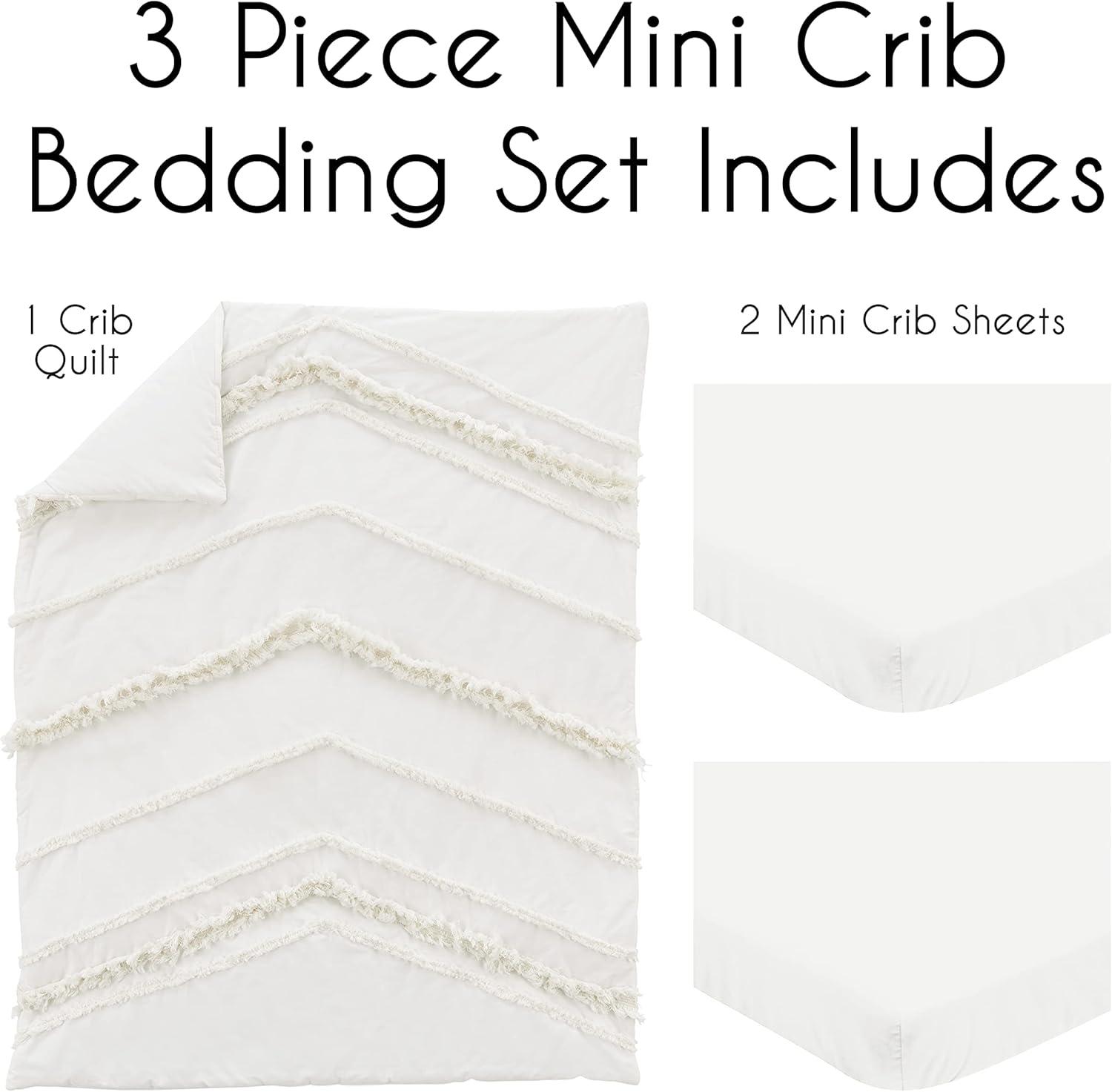 Sweet Jojo Designs Boho Fringe 3 Piece Mini Crib Bedding Set by Sweet Jojo Designs (Set of 3)
