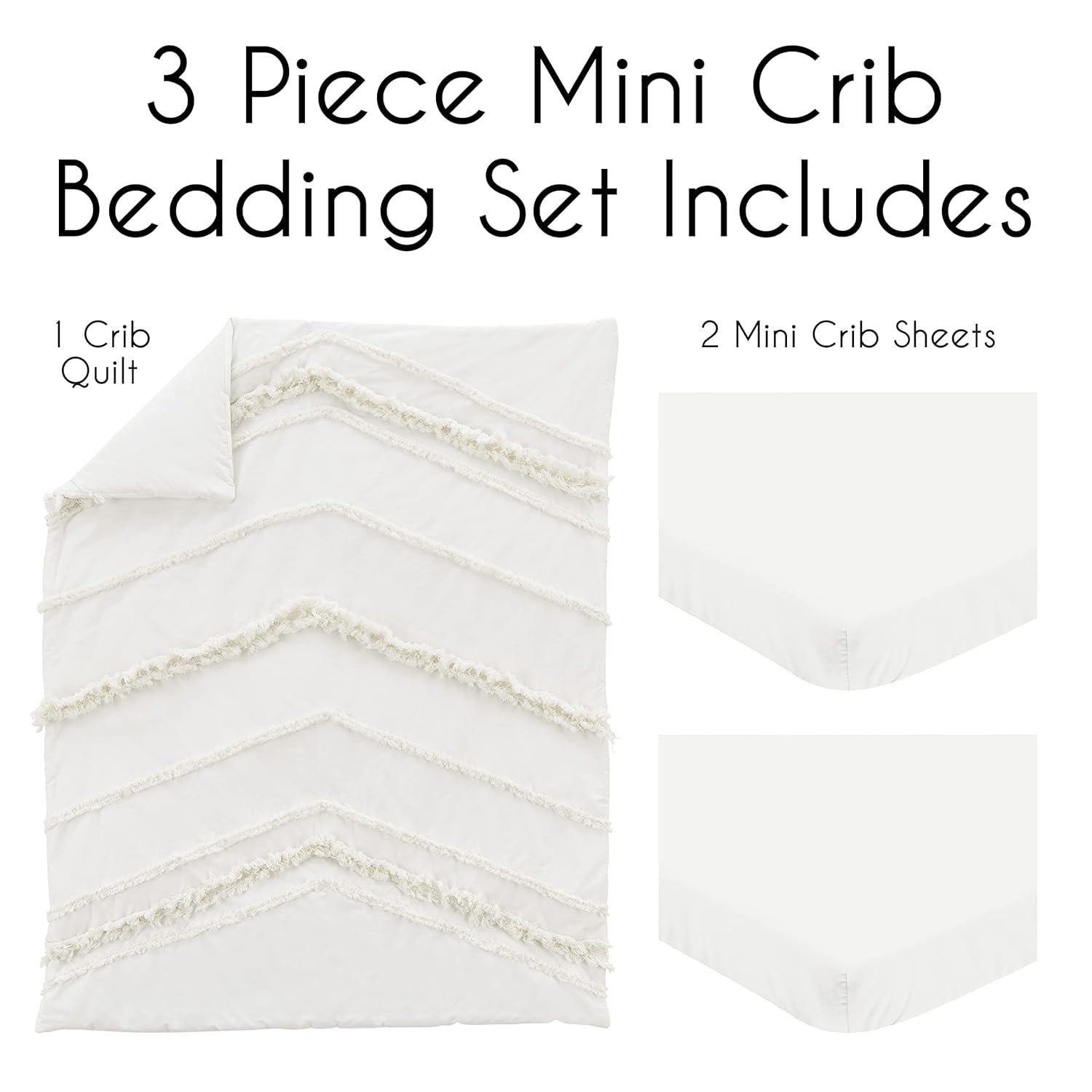 Sweet Jojo Designs Boho Fringe 3 Piece Mini Crib Bedding Set by Sweet Jojo Designs (Set of 3)