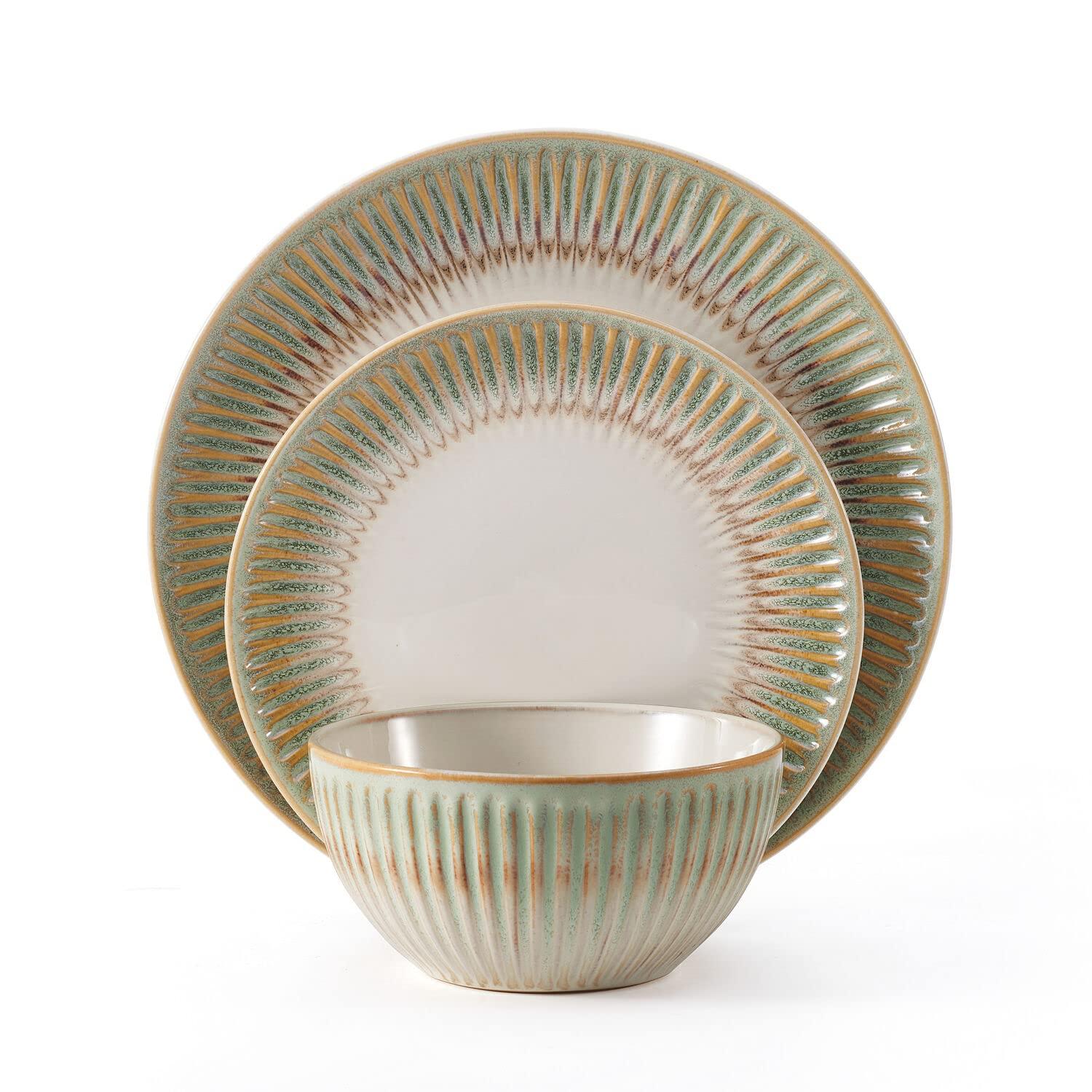 Pfaltzgraff Hensley 12-Piece Stoneware Dinnerware Set, Service for 4
