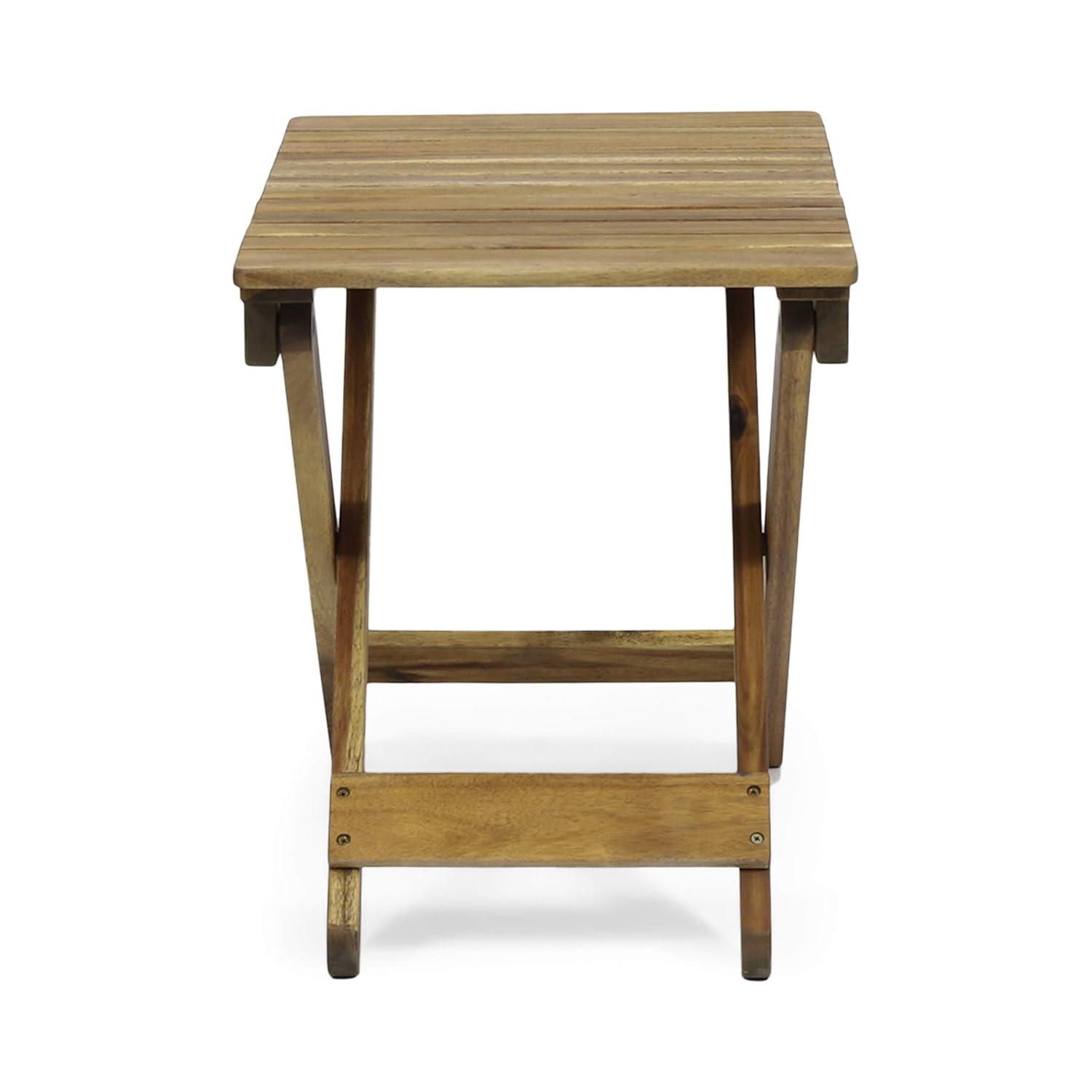 Christopher Knight Home Constance Outdoor Folding Side Table, Natural